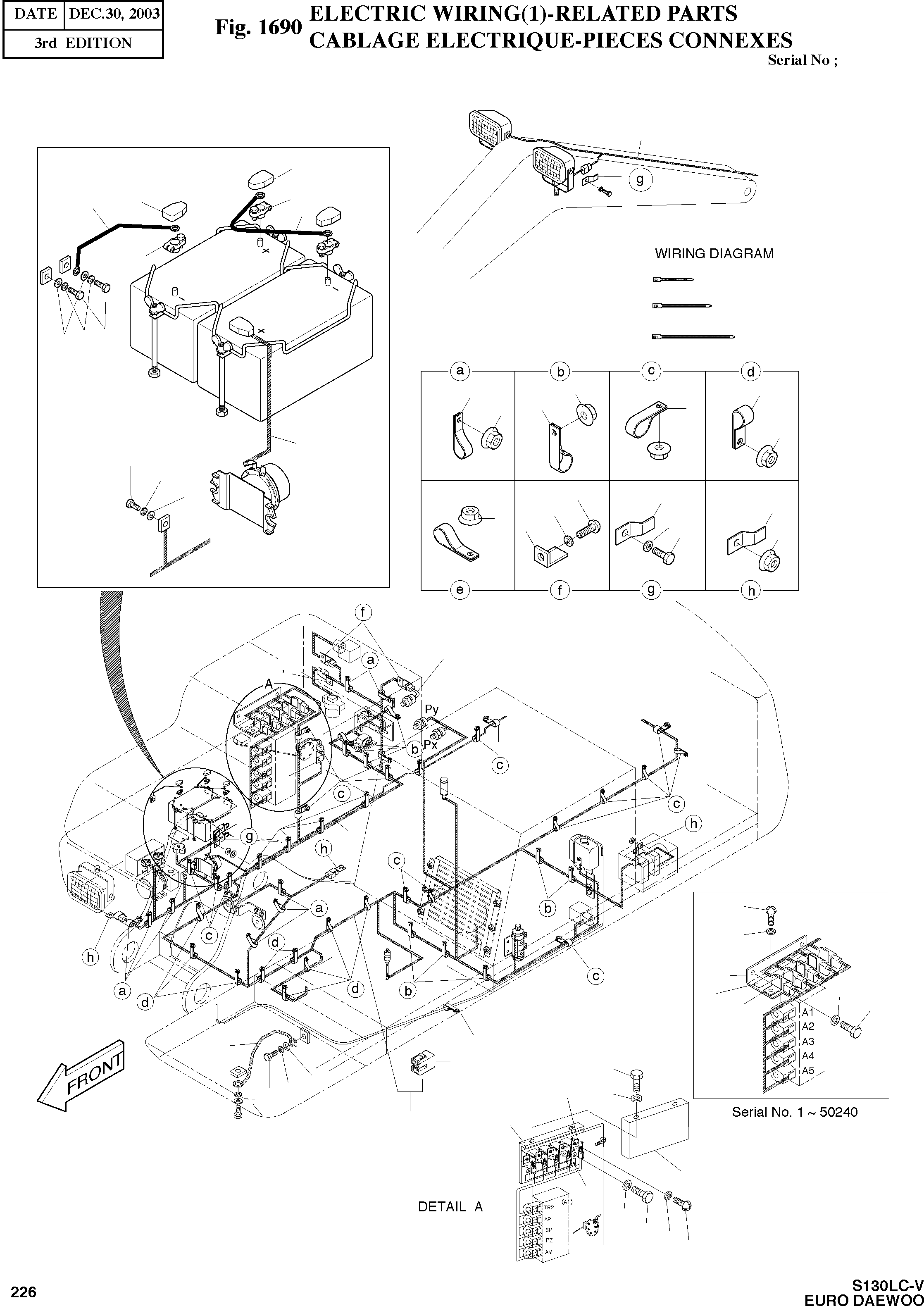 Other: DOOSAN-DAEWOO / SOLAR 130LC-V - DIEU(E130LC-V) / ELECTRIC WIRING(1)-RELATED PARTS(1690 : 1690)