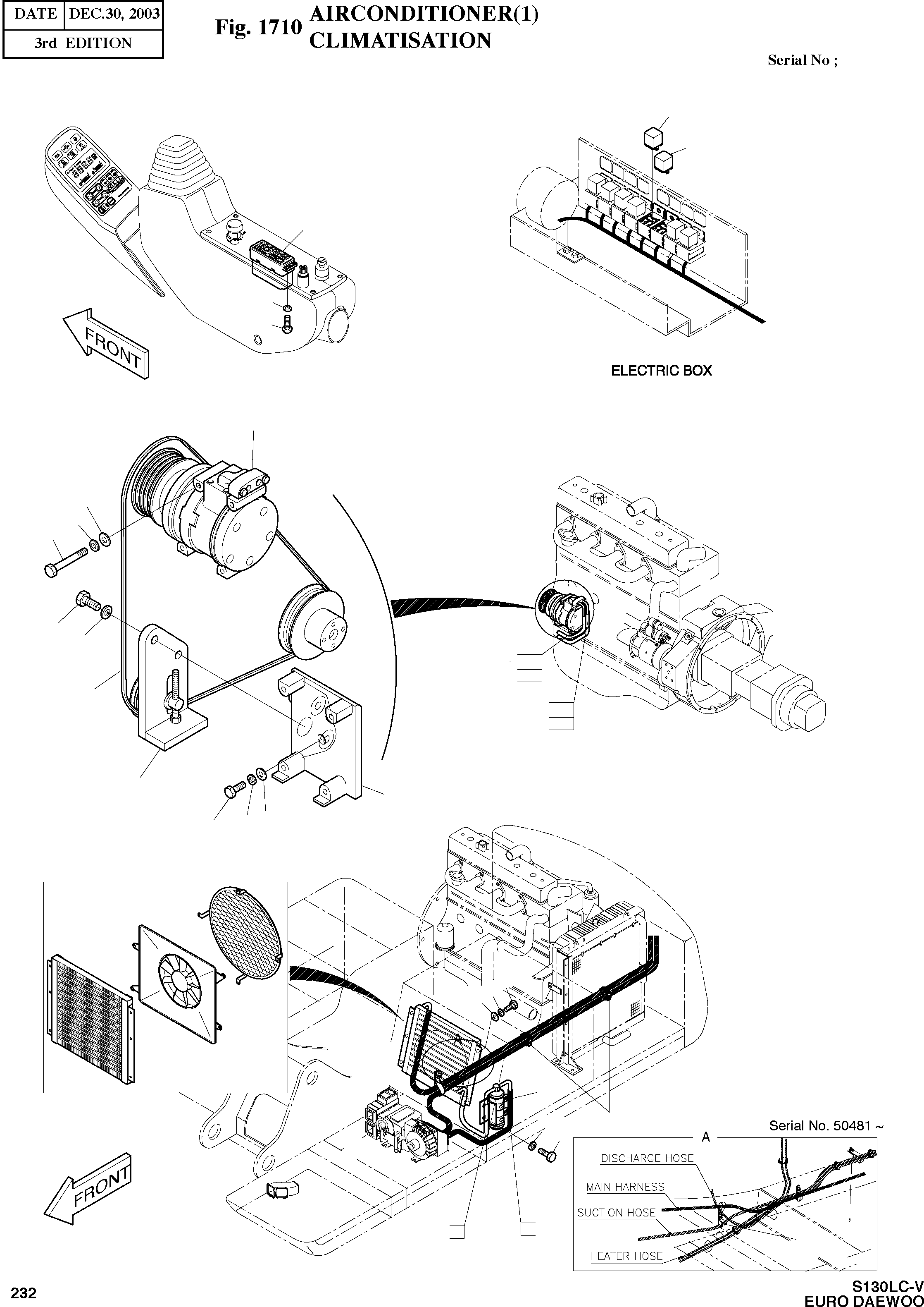 Other: DOOSAN-DAEWOO / SOLAR 130LC-V - DIEU(E130LC-V) / AIRCONDITIONER(1)(1710 : 1710)