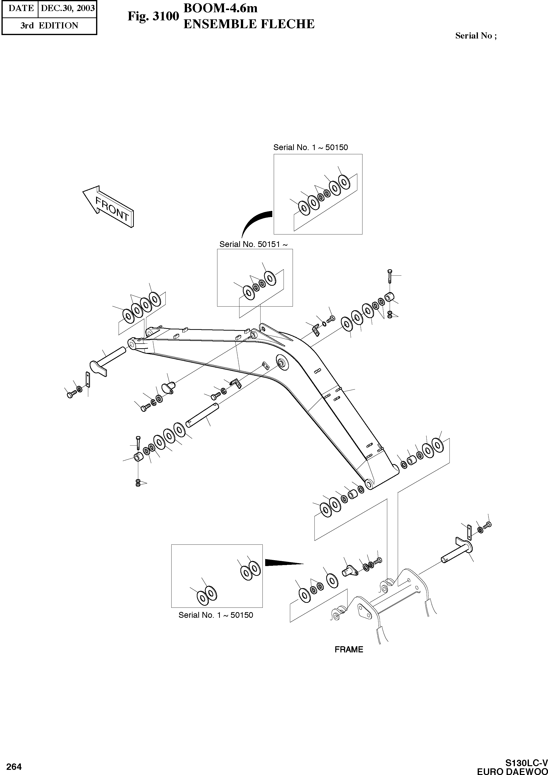 Other: DOOSAN-DAEWOO / SOLAR 130LC-V - DIEU(E130LC-V) / BOOM-4.6m(3100 : 3100)