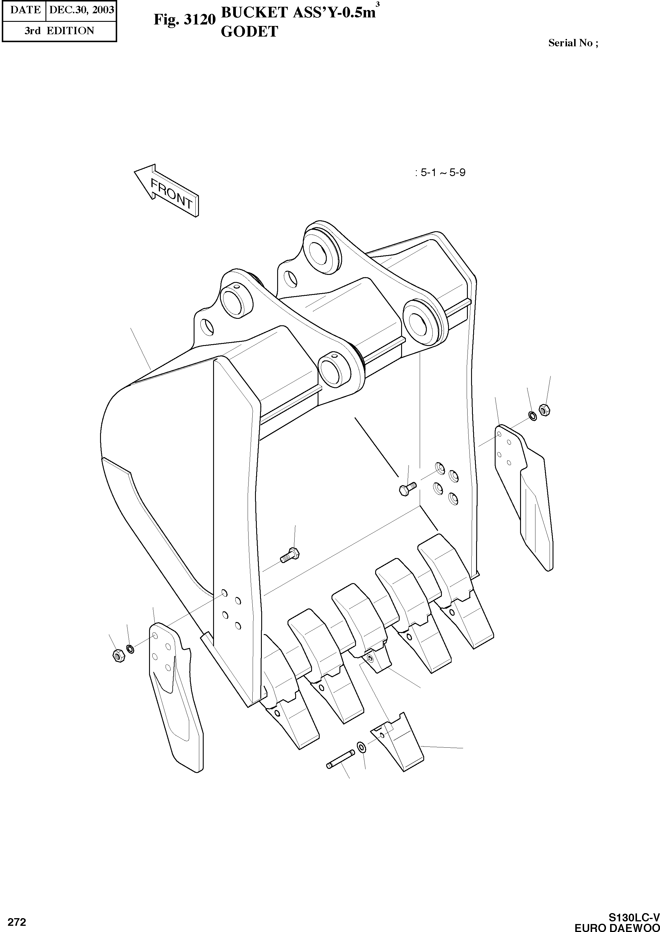 Other: DOOSAN-DAEWOO / SOLAR 130LC-V - DIEU(E130LC-V) / BUCKET ASS