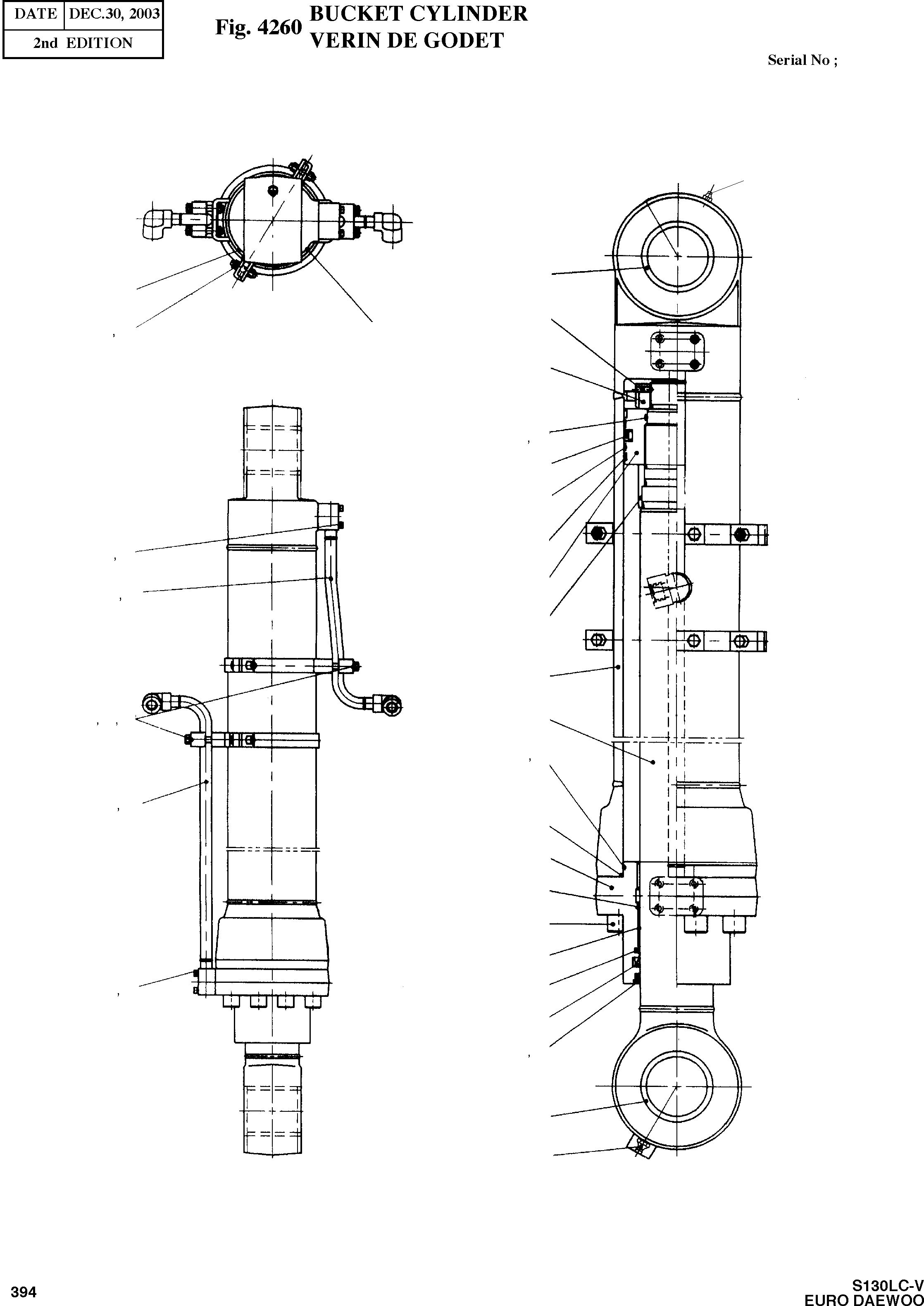 Other: DOOSAN-DAEWOO / SOLAR 130LC-V - DIEU(E130LC-V) / BUCKET CYLINDER(4260 : 4260)