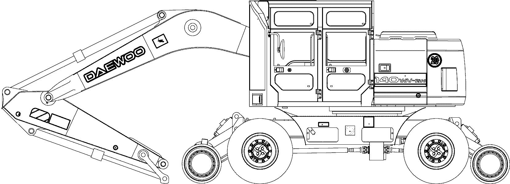 Other: DOOSAN-DAEWOO / SOLAR 140W-V RAIL WAY(E140W-RW)