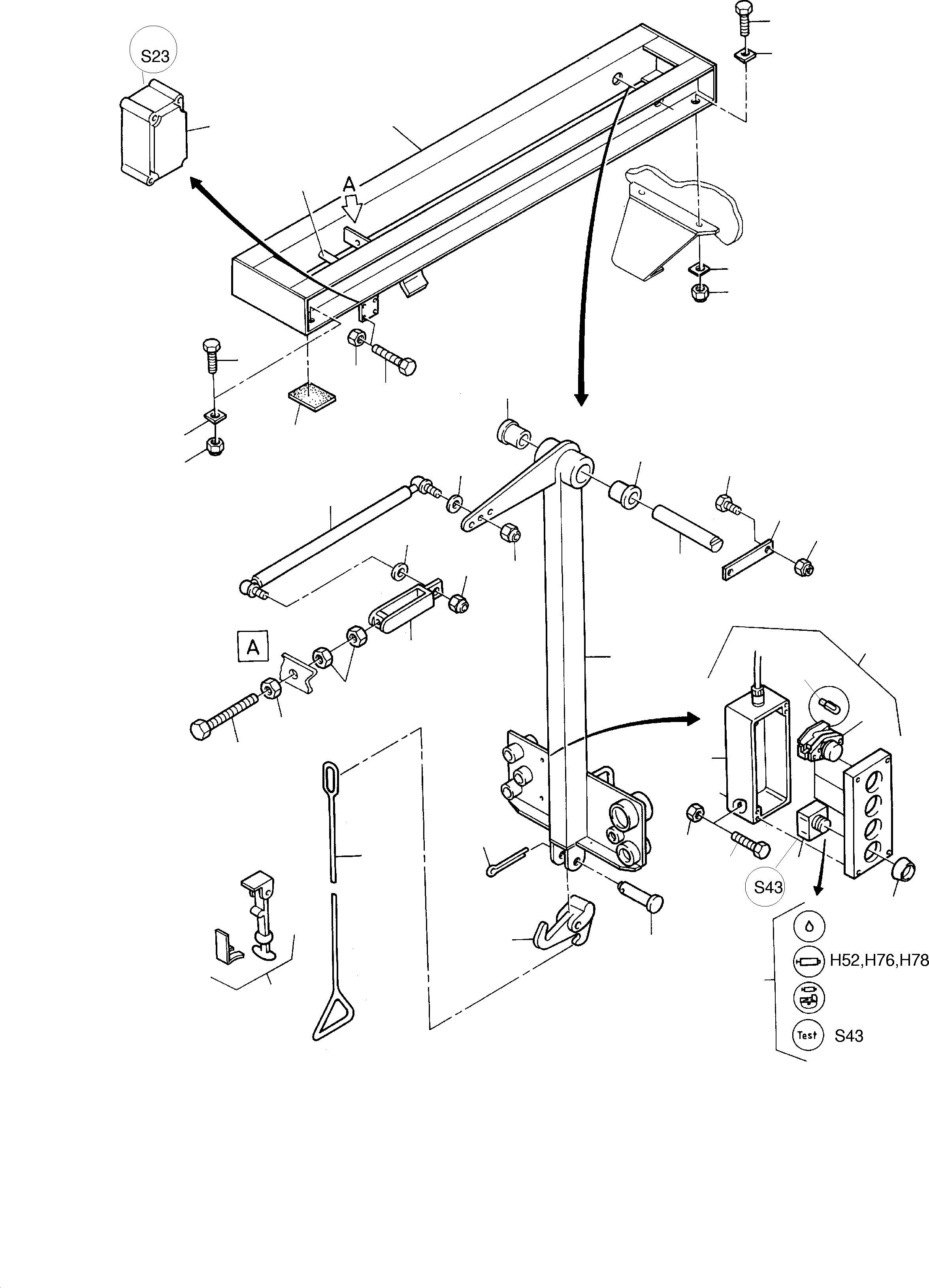 Excavators Mining Komatsu / PC 3000-1 06 169 05.11.1999(G06169) / Refueling Equipment with Supporting Beam(485-2300a : 485-2300a)