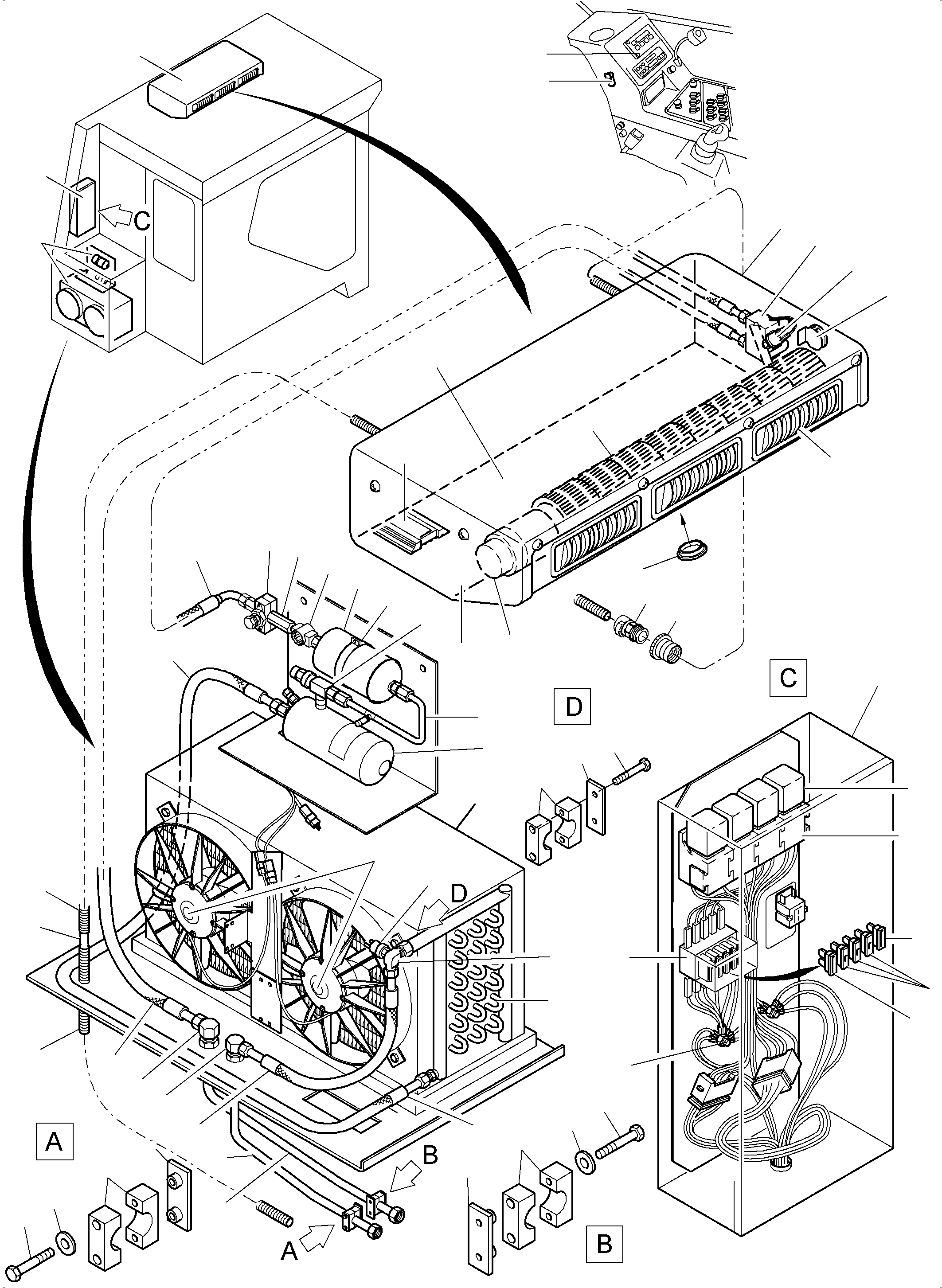 Excavators Mining Komatsu / PC3000-6E S/N 06249(G06249) / Air Conditioning Unit(991-0872 : 991-0872)