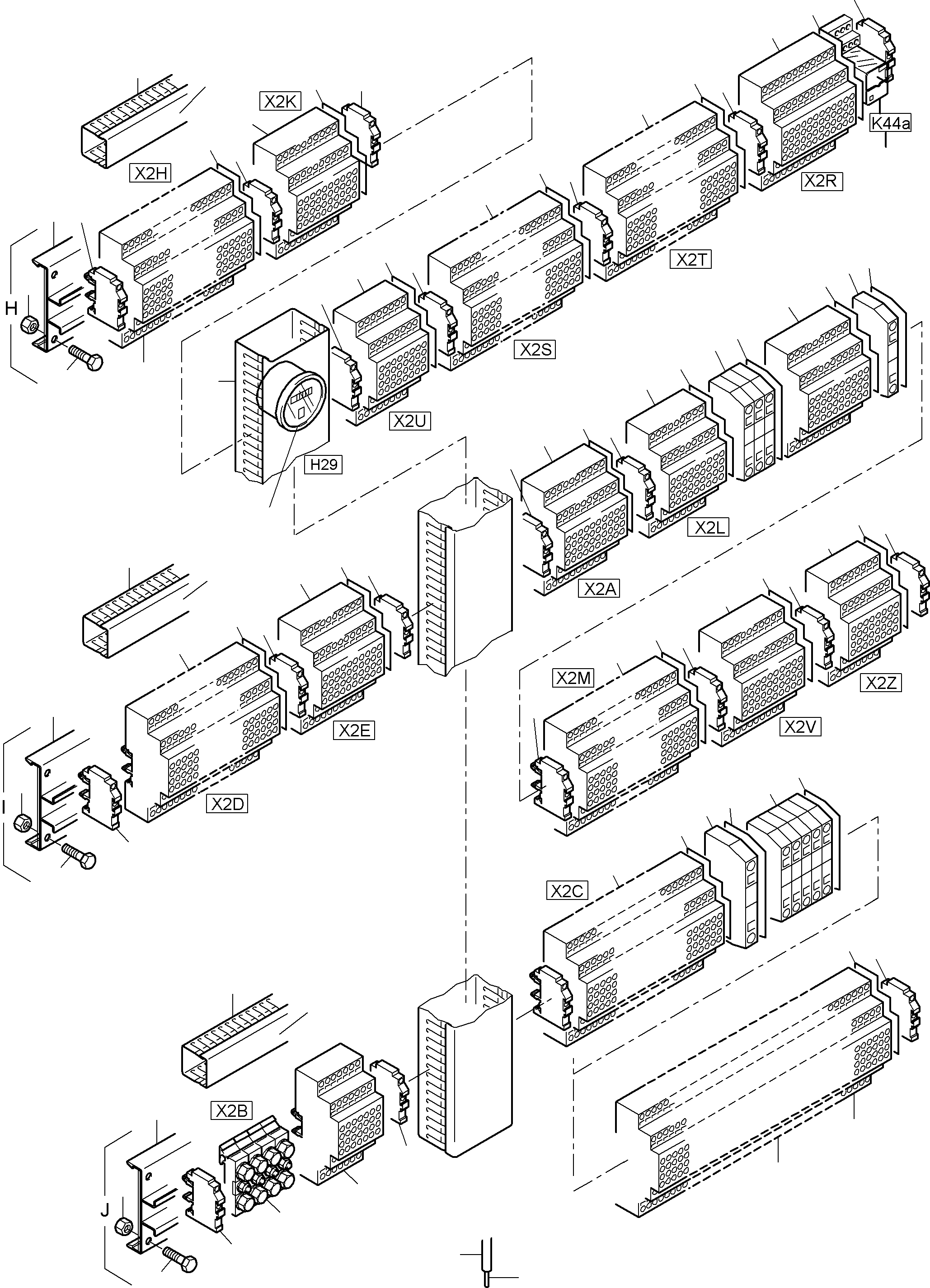 Excavators Mining Komatsu / PC3000-6 S/N 06253(G06253) / Main Switch Box X2 in Cab Support(485-2168a1 : 485-2168a1)