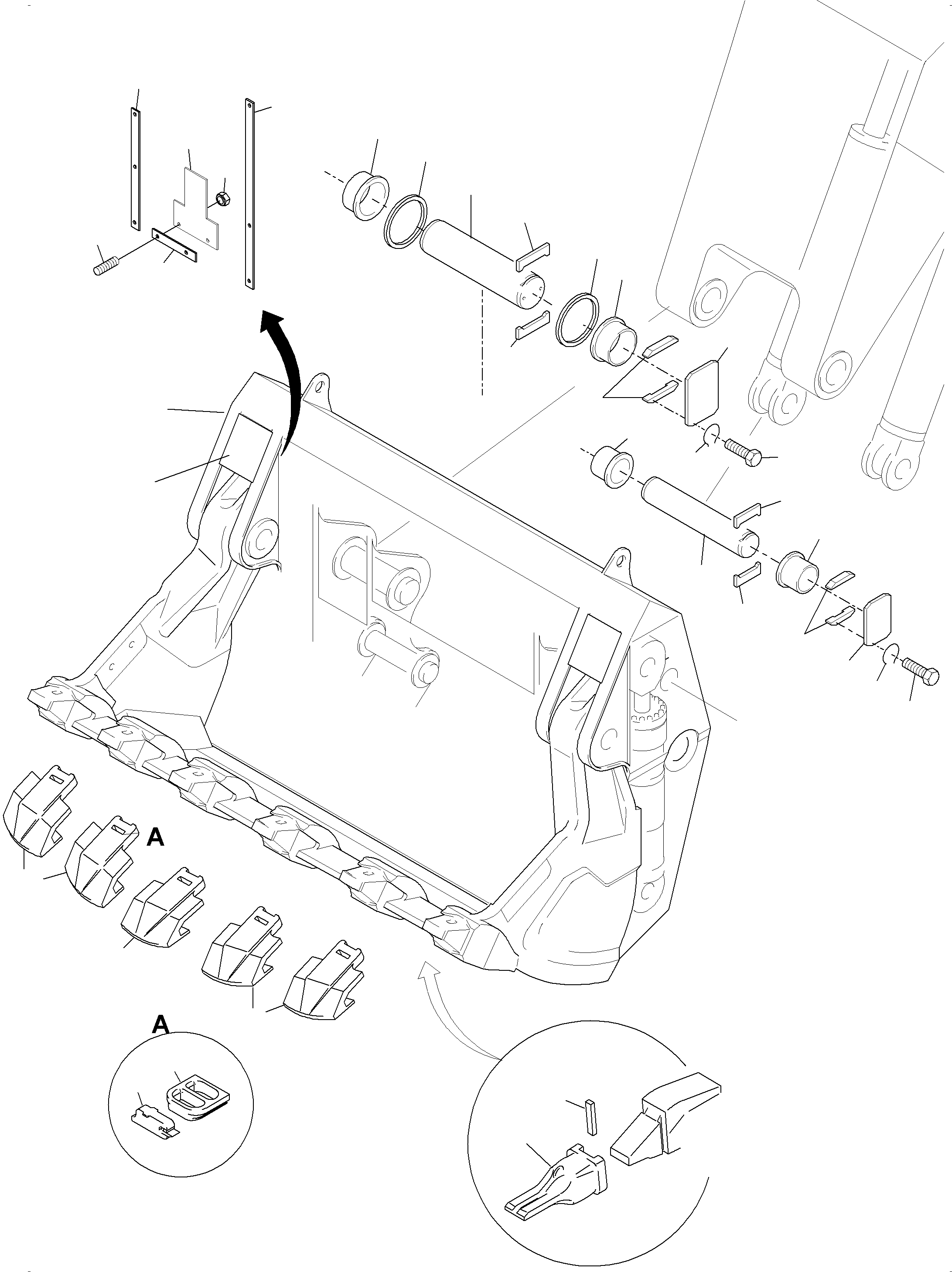 Excavators Mining Komatsu / PC3000-6 S/N 06259(G06259) / Bullclam Bucket 15 cbm(485-5004c : 485-5004c)