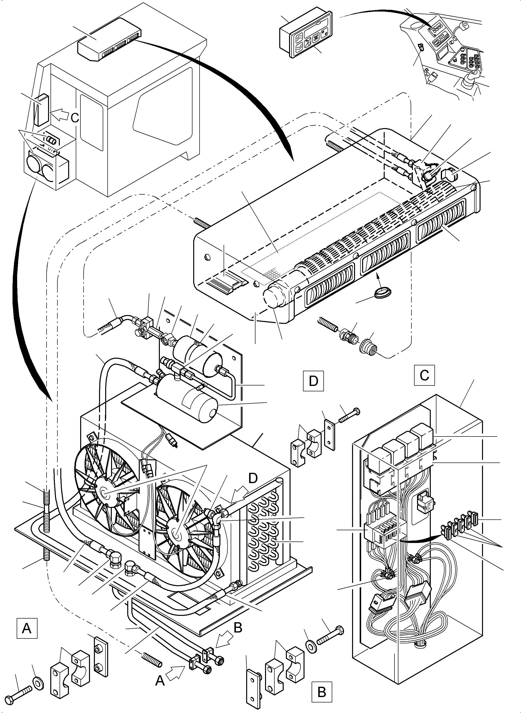 Excavators Mining Komatsu / PC3000-6 S/N 06259(G06259) / Air Conditioning Unit(991-0567c : 991-0567c)