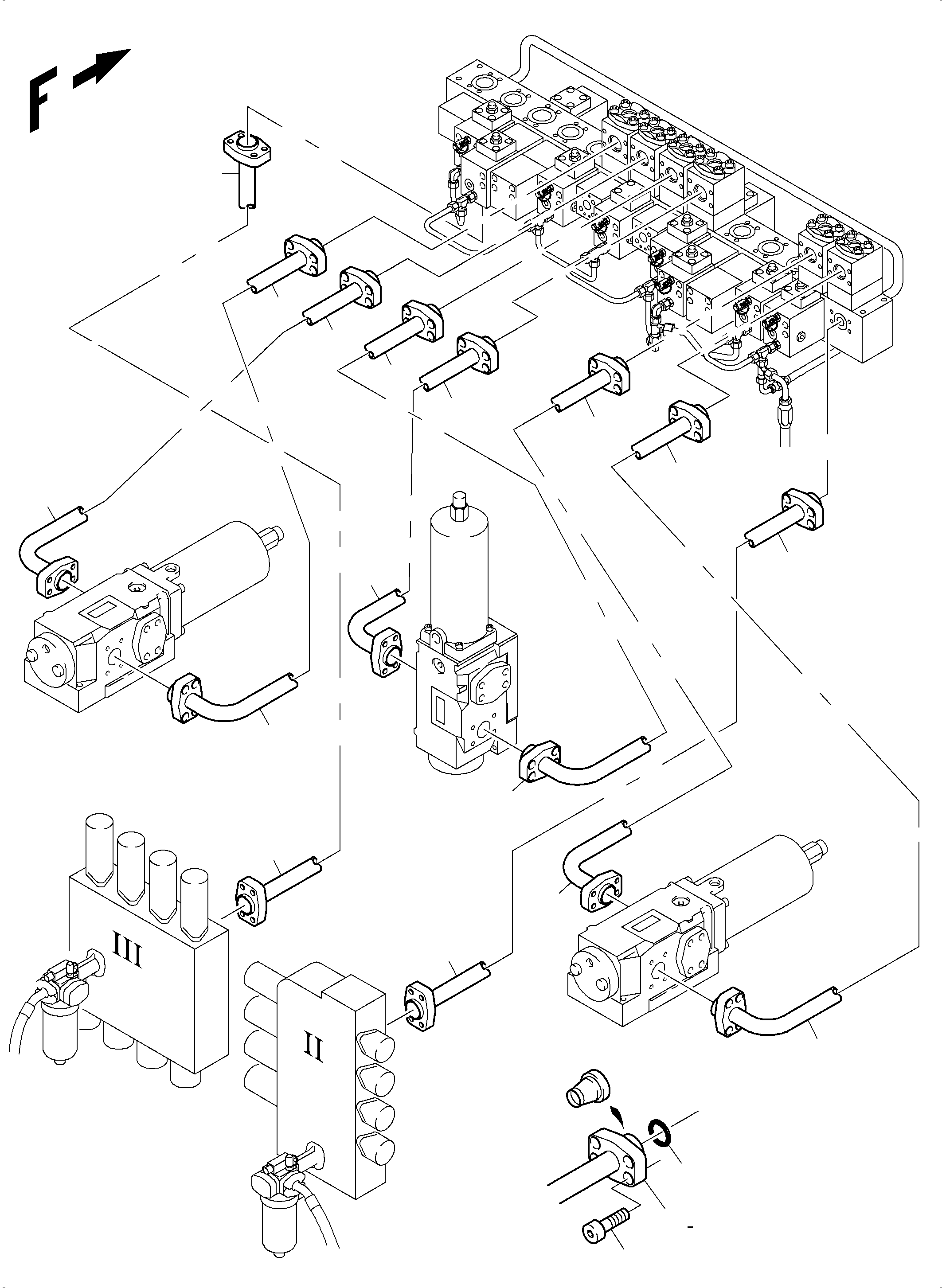 Excavators Mining Komatsu / PC3000-6 S/N 06259(G06259) / Float Position(485-1895e : 485-1895e)