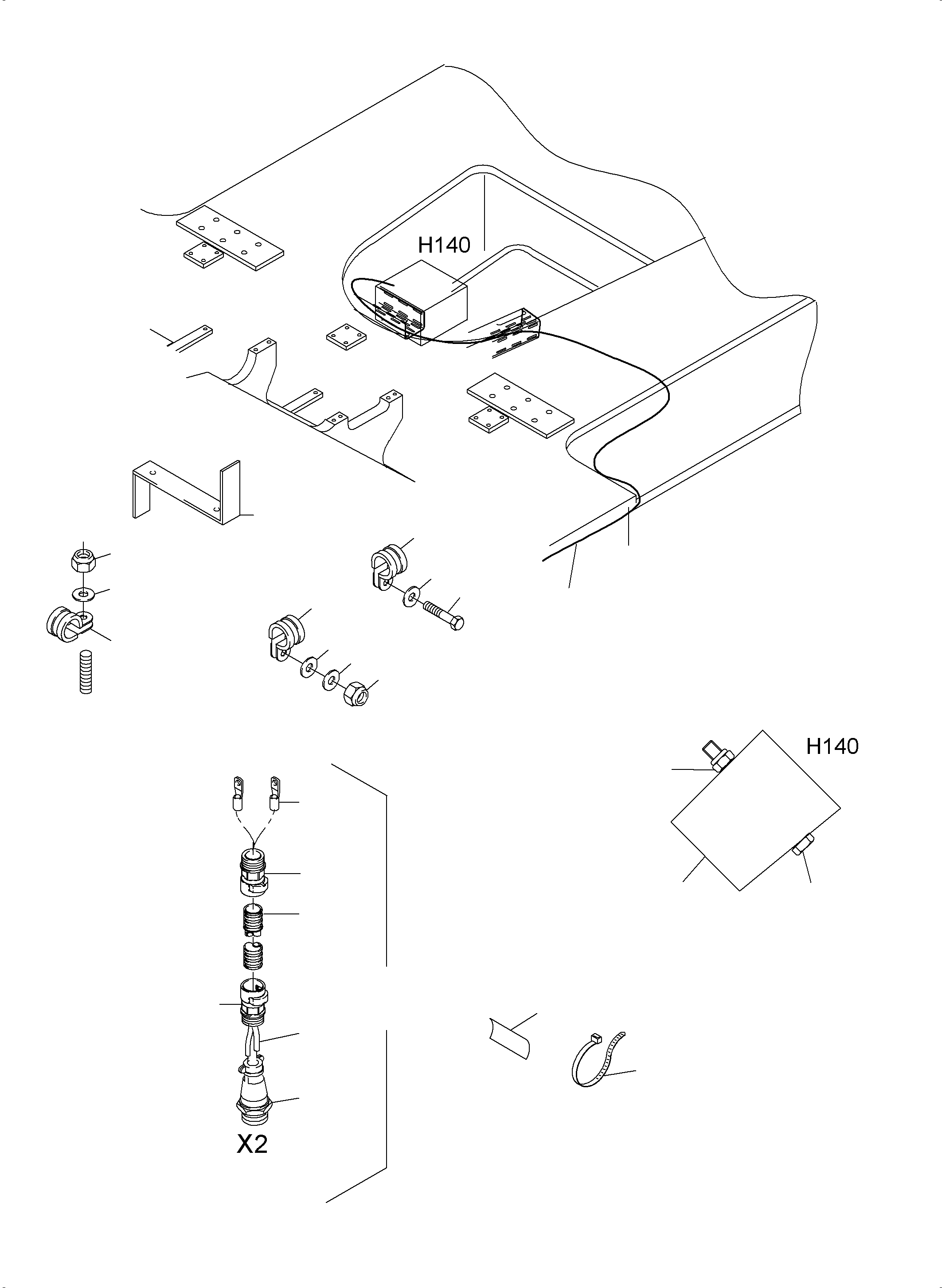 Excavators Mining Komatsu / PC3000-6 S/N 06259(G06259) / Movement Signal Arr.(485-2154c : 485-2154c)