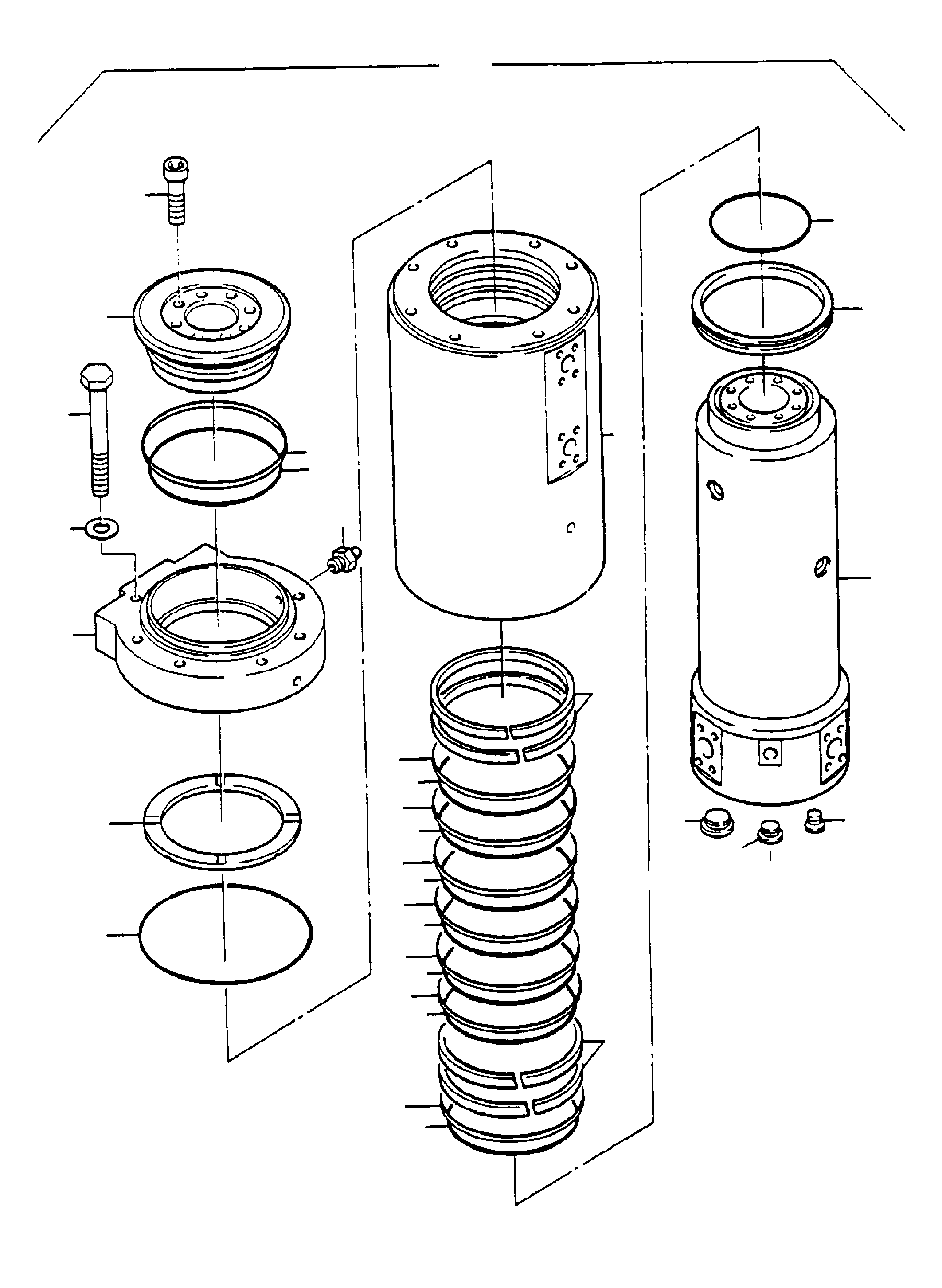 Komatsu parts book diagram for PC3000-6E S/N 06262: ROTARY JOINT