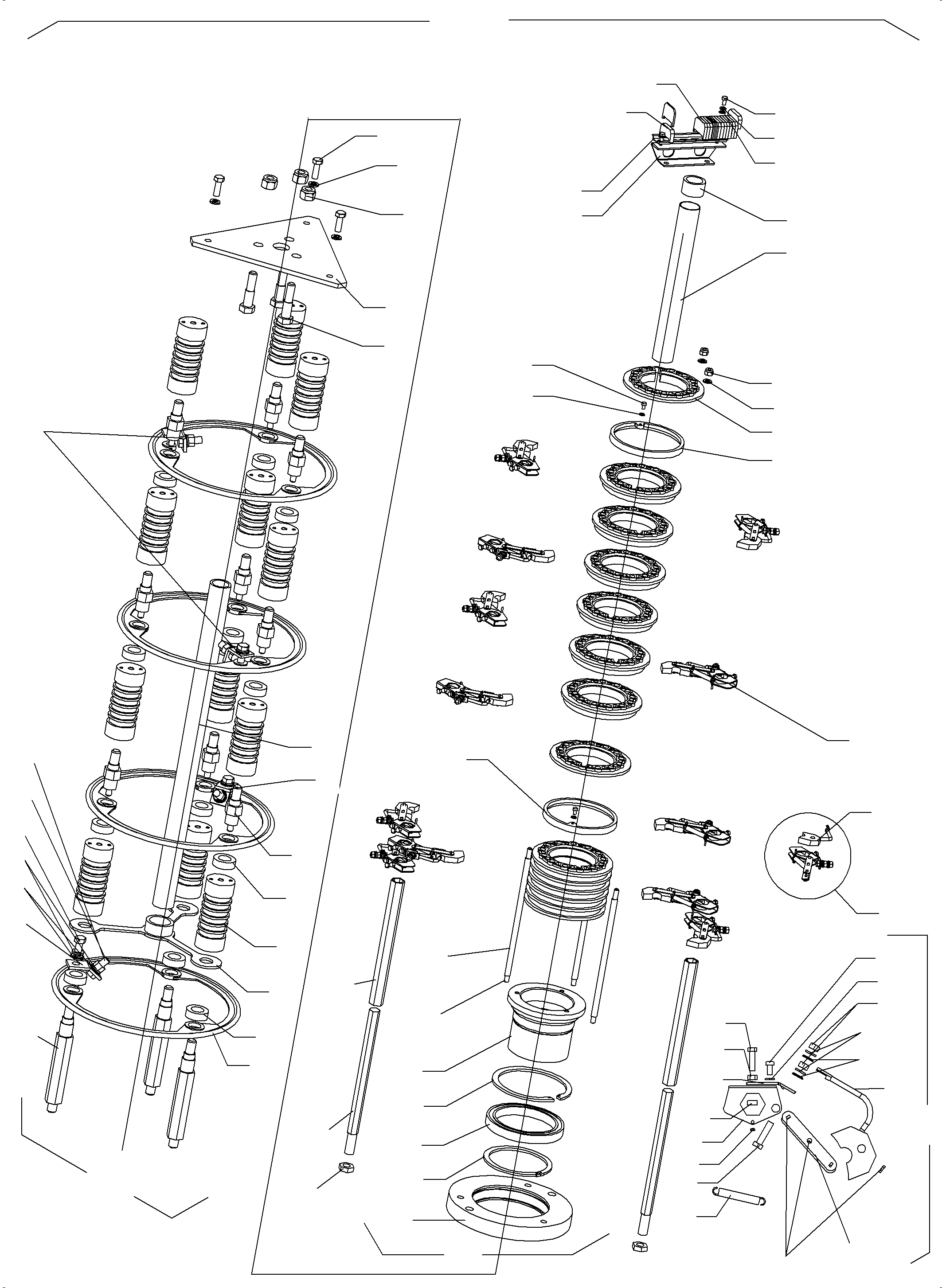 Komatsu parts book diagram for PC3000-6E S/N 06262: RING BODY