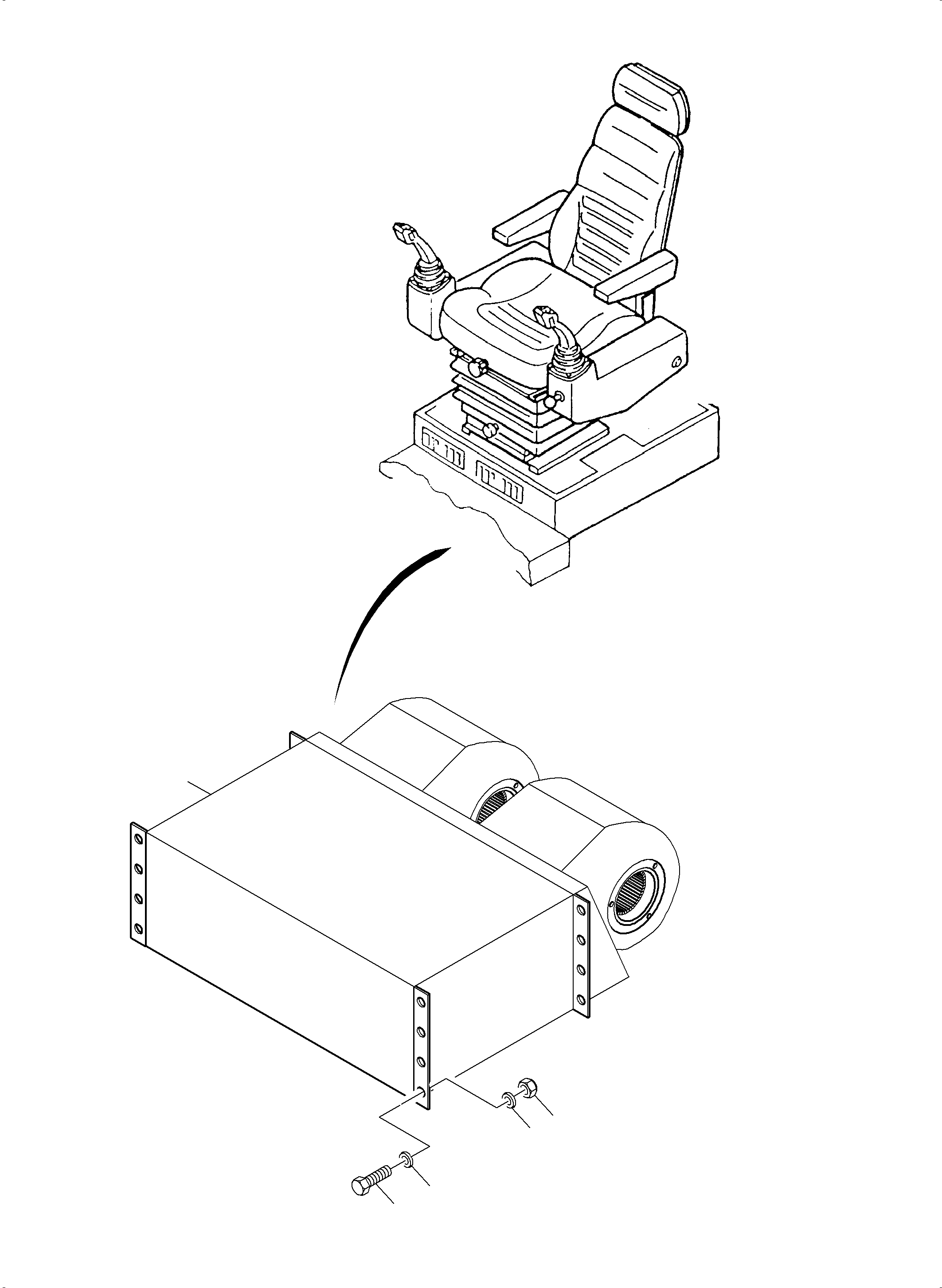 Komatsu parts book diagram for PC3000-6E S/N 06262: ELECTRIC HEATER