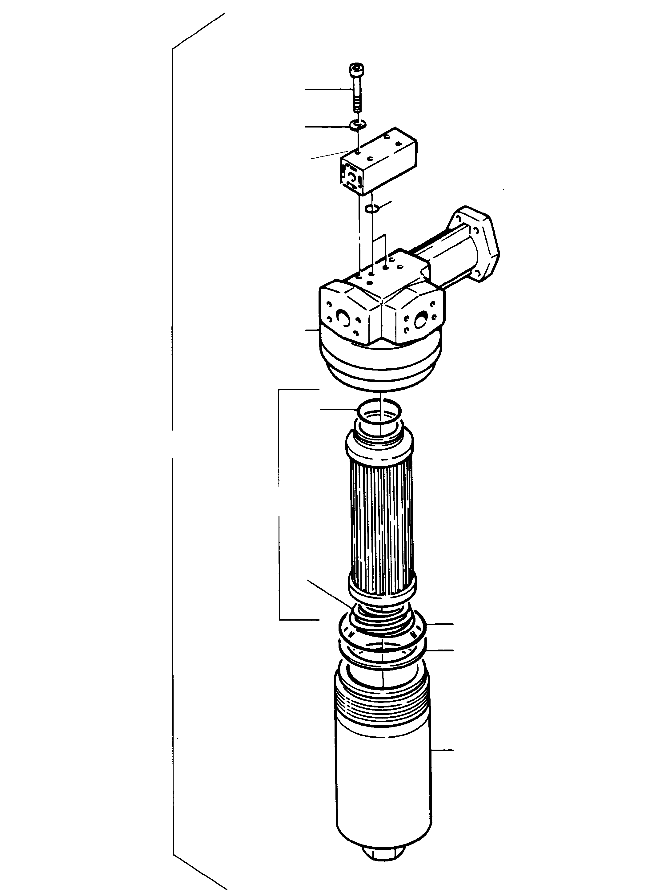 Komatsu parts book diagram for PC3000-6E S/N 06262: H. P. FILTER