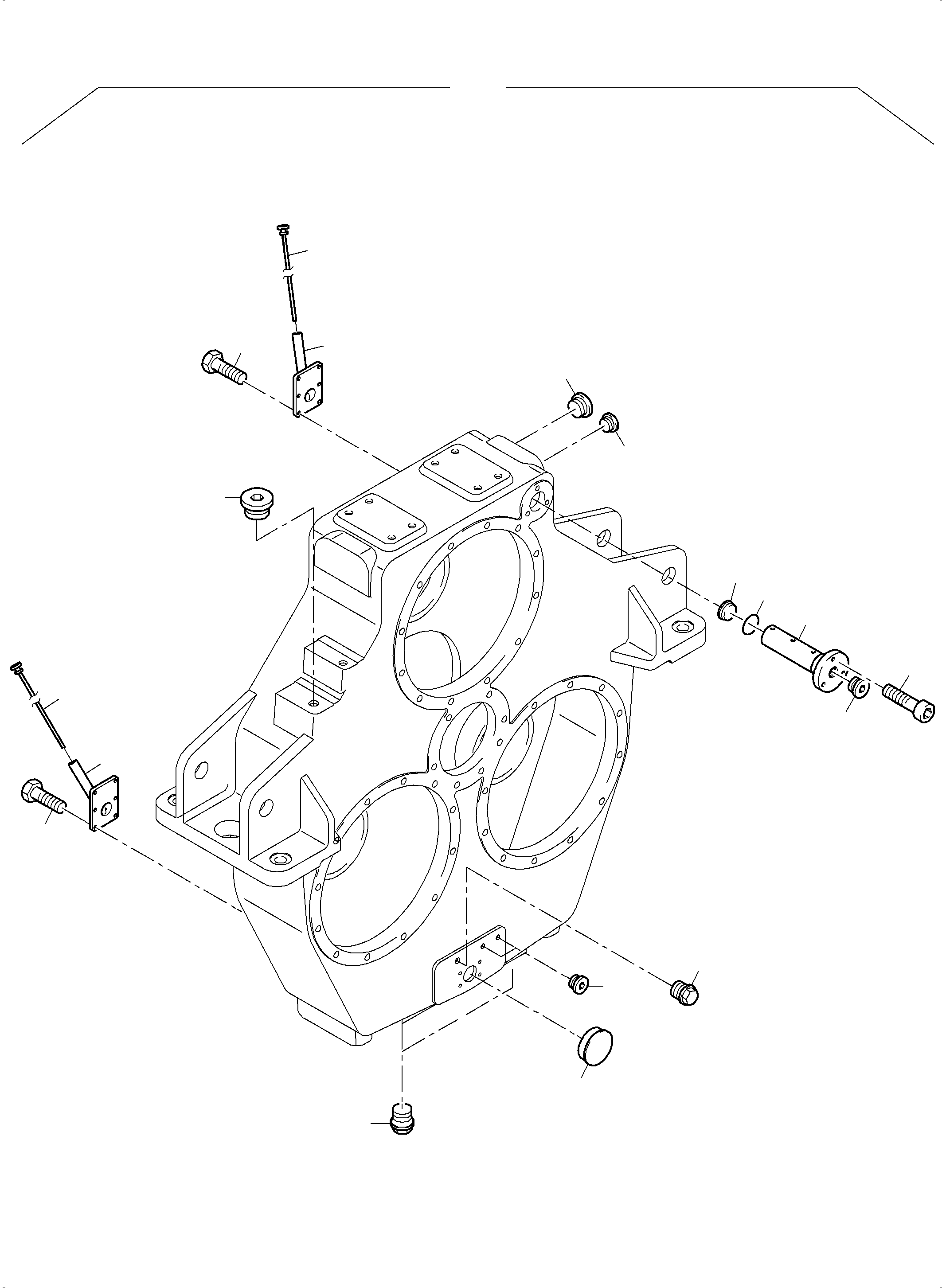 Komatsu parts book diagram for PC3000-6E S/N 06262: PUMP DISTRIBUTOR GEAR