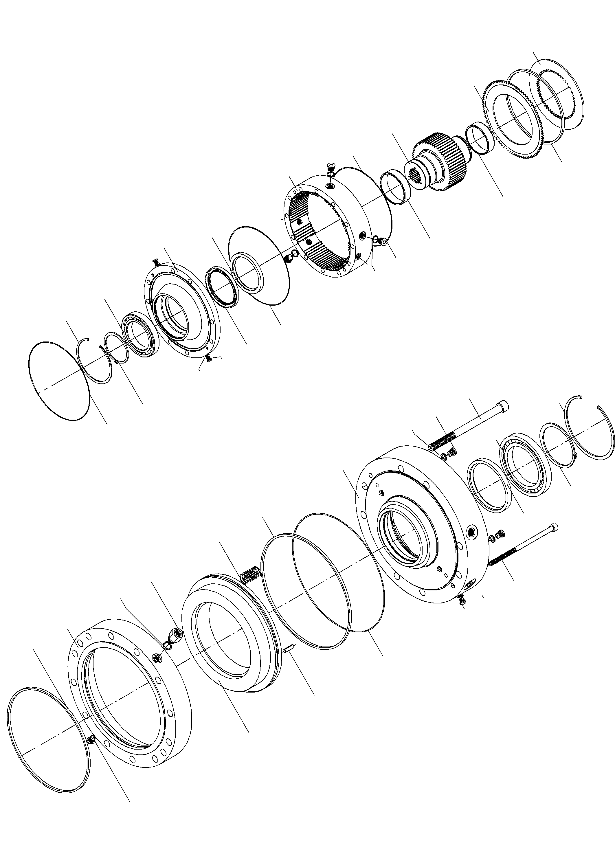 Komatsu parts book diagram for PC3000-6E S/N 06262: SLEW GEAR