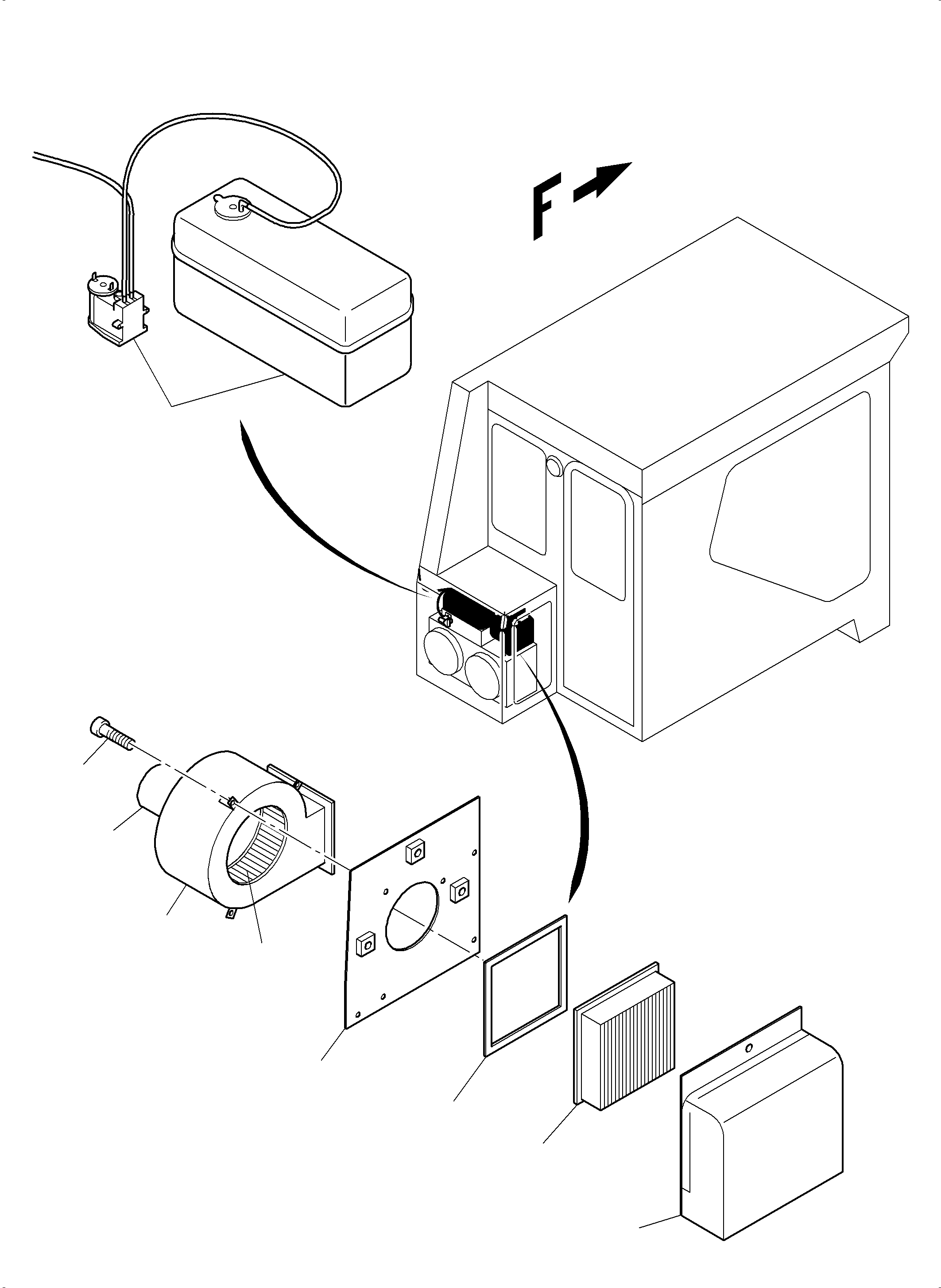 Komatsu parts book diagram for PC3000-6E S/N 06262: OPERATOR'S CAB