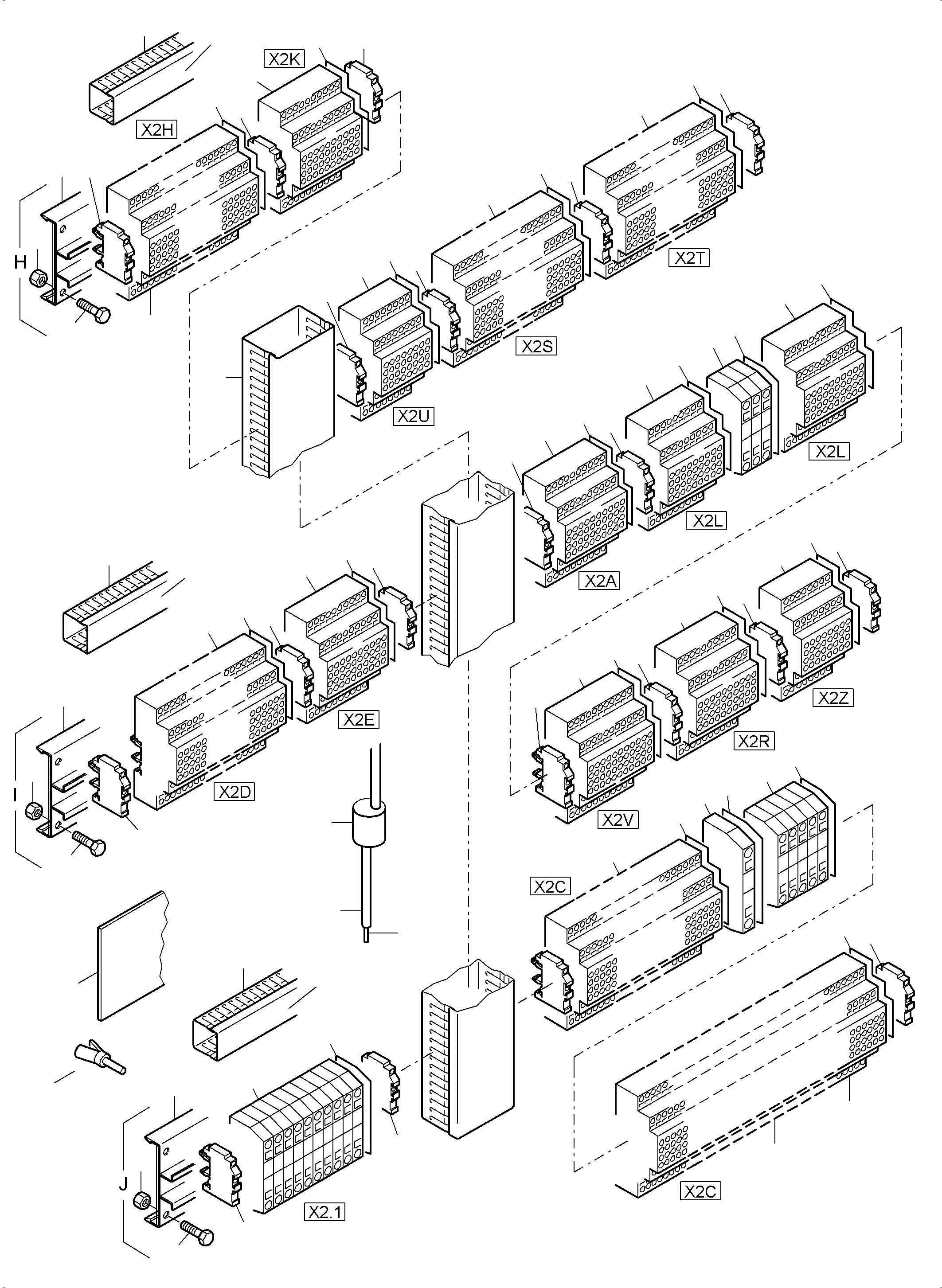 Komatsu parts book diagram for PC3000-6E S/N 06262: MAIN SWITCH BOX X2 IN CAB SUPPORT