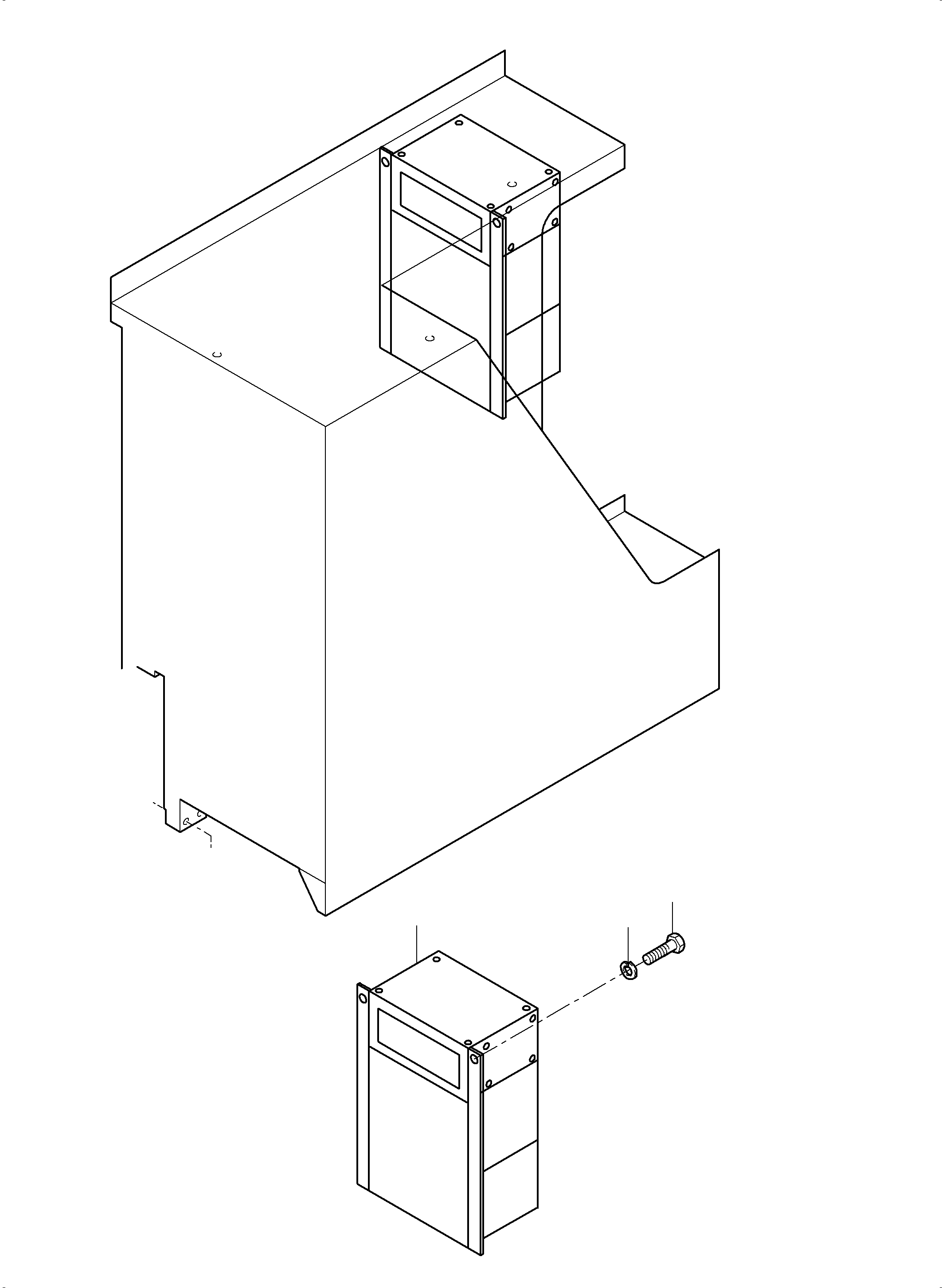 Komatsu parts book diagram for PC3000-6E S/N 06262: AIR CONDITION ARR. - NS- MS-SWITCH CABINET