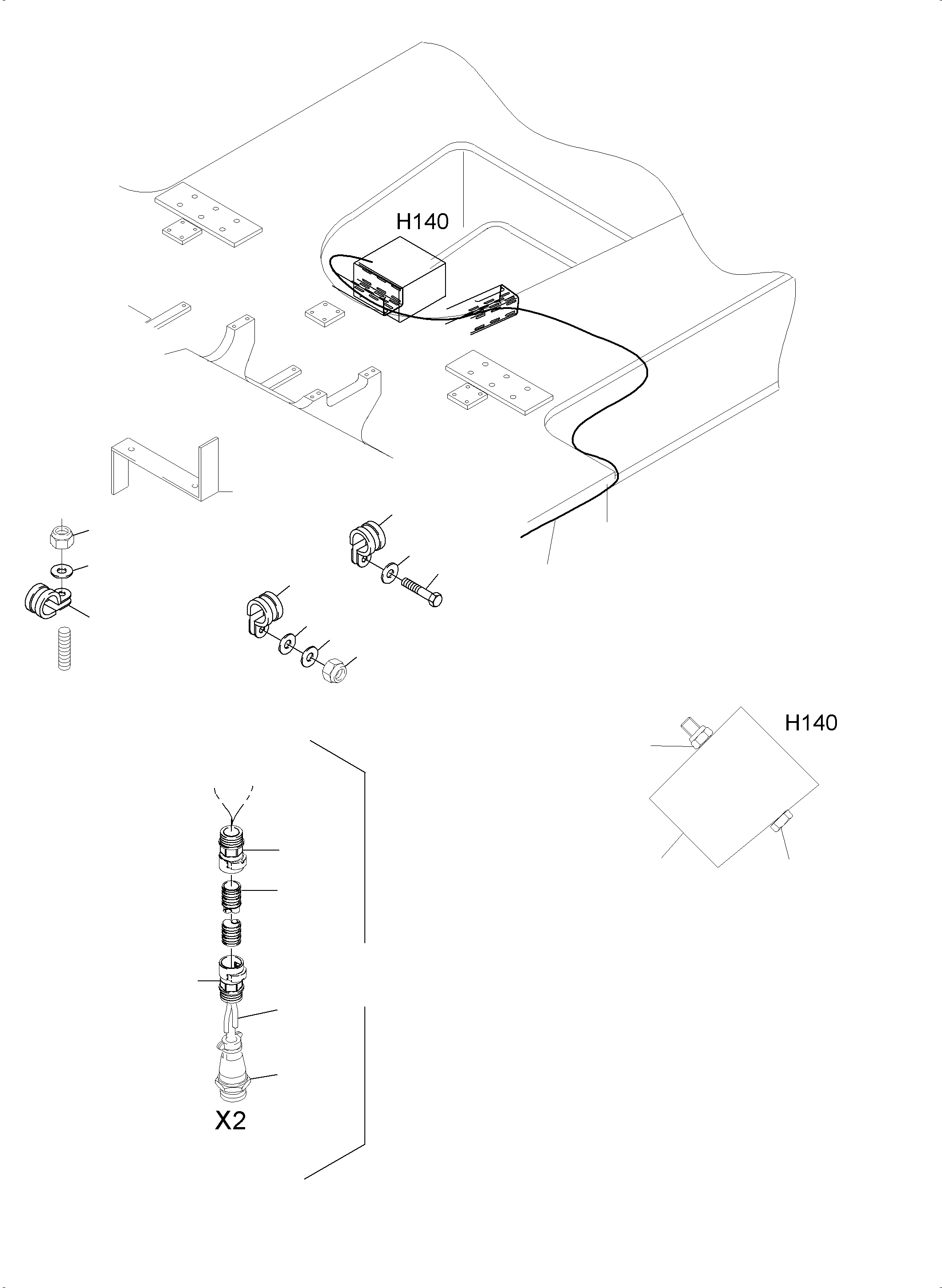 Komatsu parts book diagram for PC3000-6E S/N 06262: MOVEMENT SIGNAL ARR.