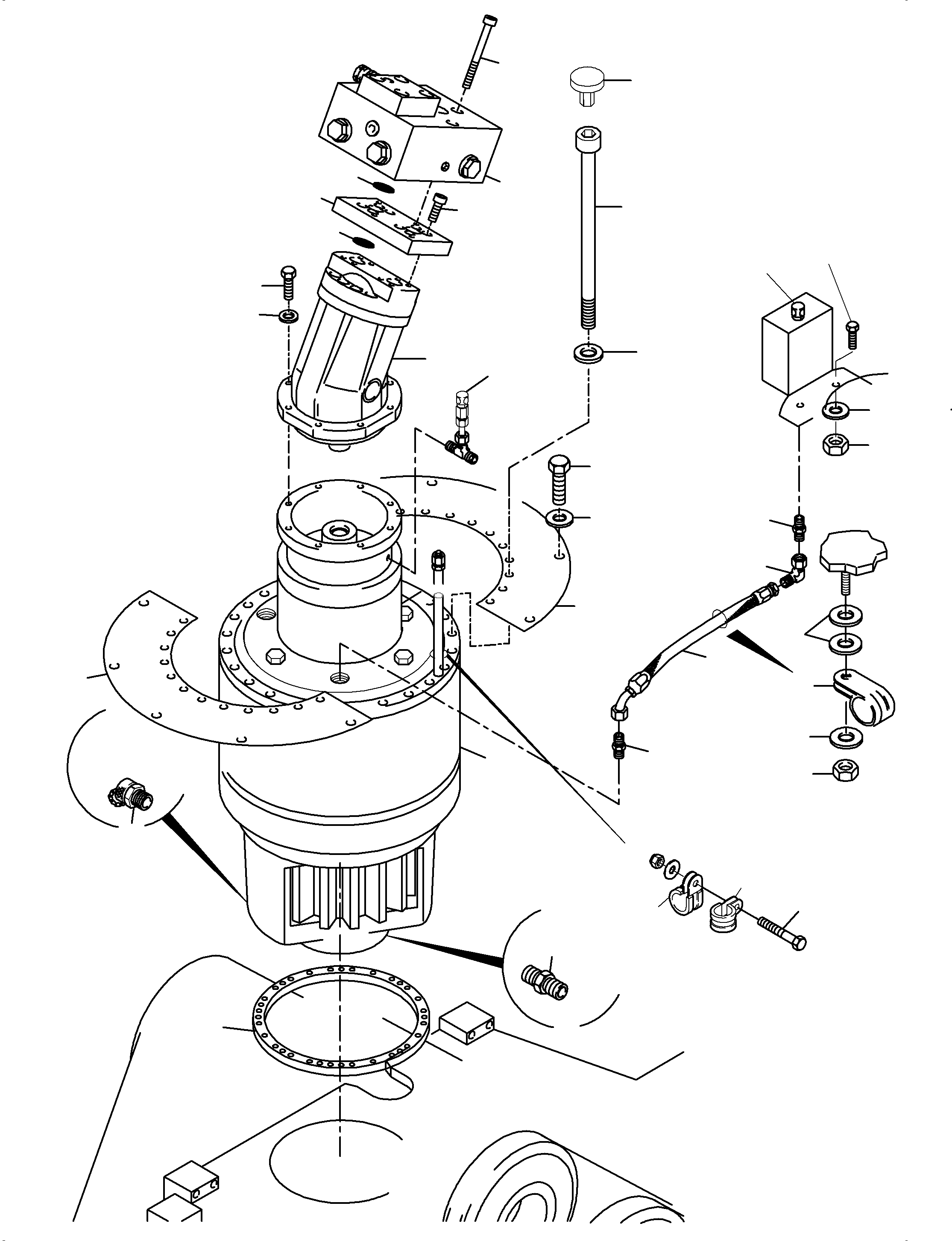 Komatsu parts book diagram for PC3000-6E S/N 06262: SLEW GEAR ARR.