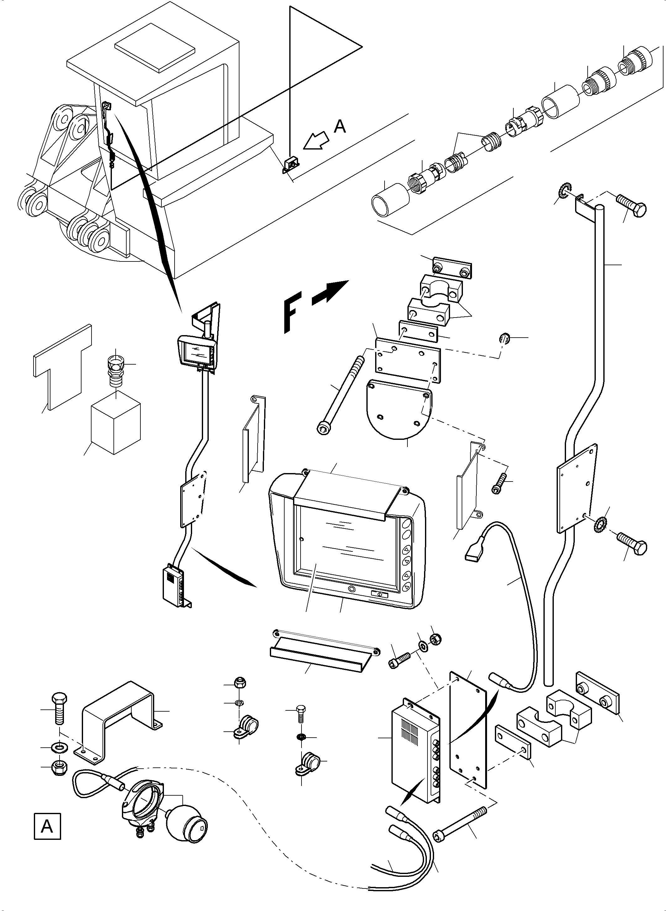 Komatsu parts book diagram for PC3000-6E S/N 06262: CAMERASYSTEM