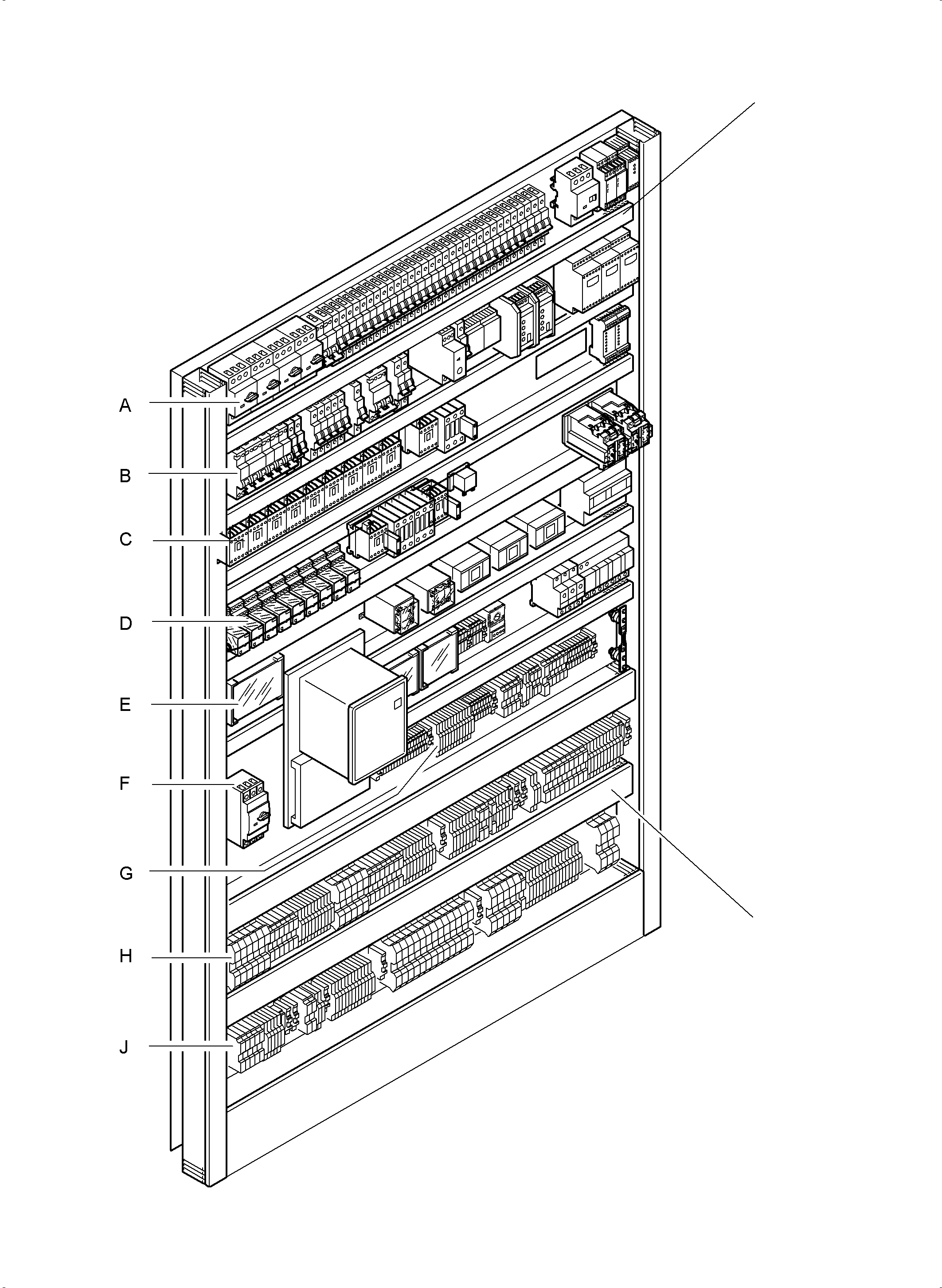 Komatsu parts book diagram for PC3000-6E S/N 06262: ELECTRIC-MOUNTING PLATE - NS
