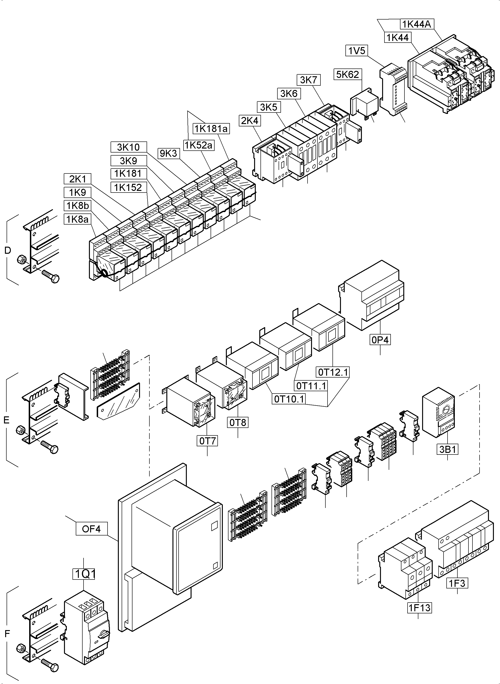 Komatsu parts book diagram for PC3000-6E S/N 06262: ELECTRIC-MOUNTING PLATE - NS