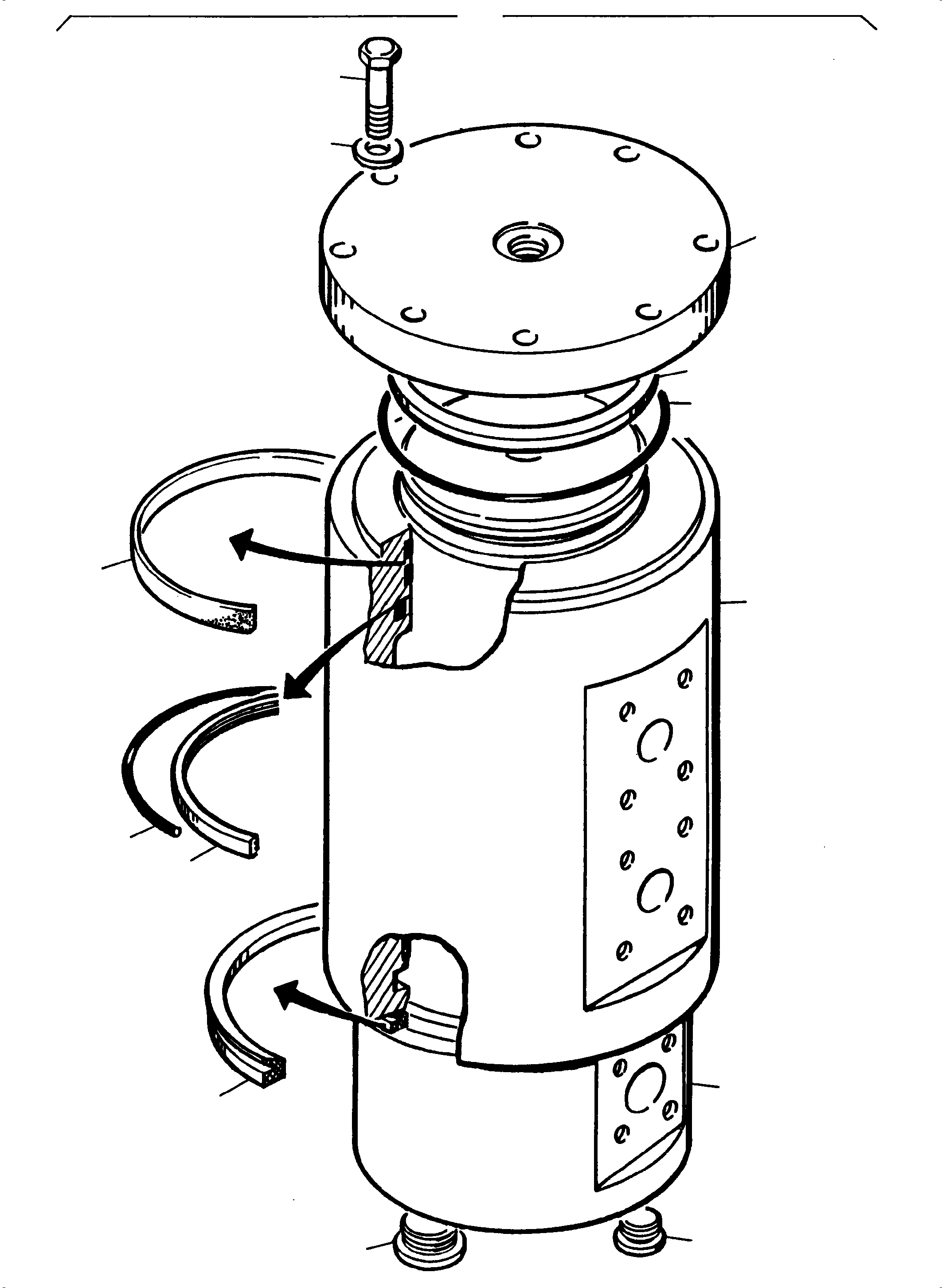 Komatsu parts book diagram for PC3000-6 S/N 06267: ROTARY JOINT