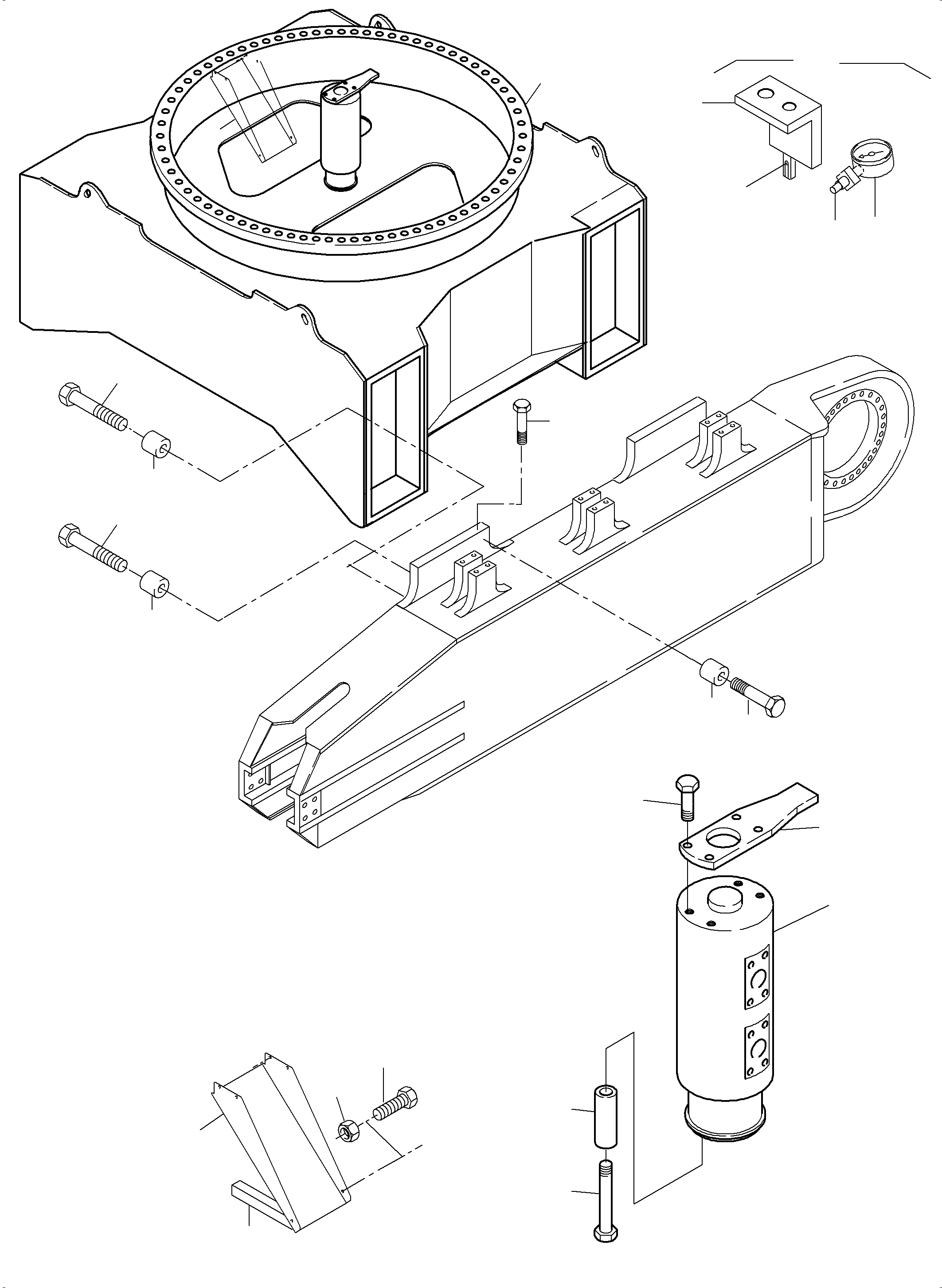 Komatsu parts book diagram for PC3000-6 S/N 06267: CARBODY