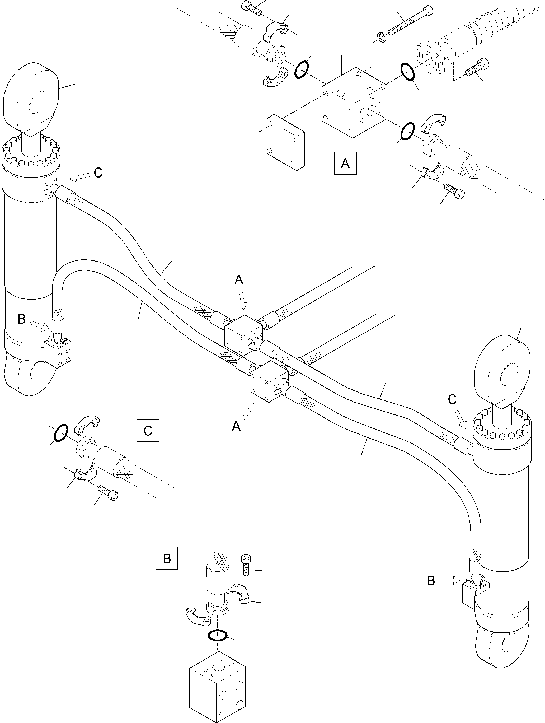 Komatsu parts book diagram for PC3000-6 S/N 06267: BULLCLAM BUCKET 15 CBM
