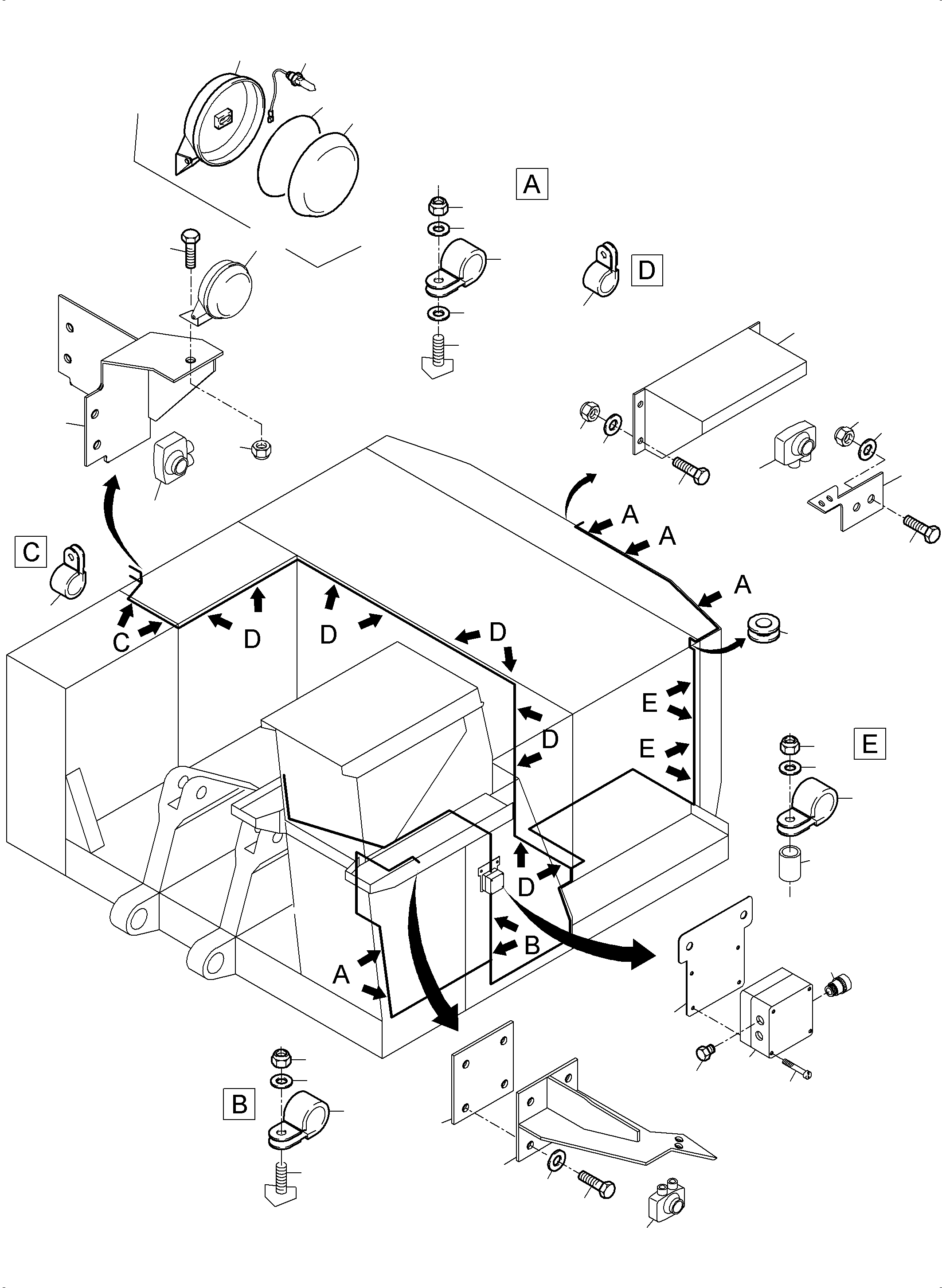 Komatsu parts book diagram for PC3000-6 S/N 06267: CAMERASYSTEM