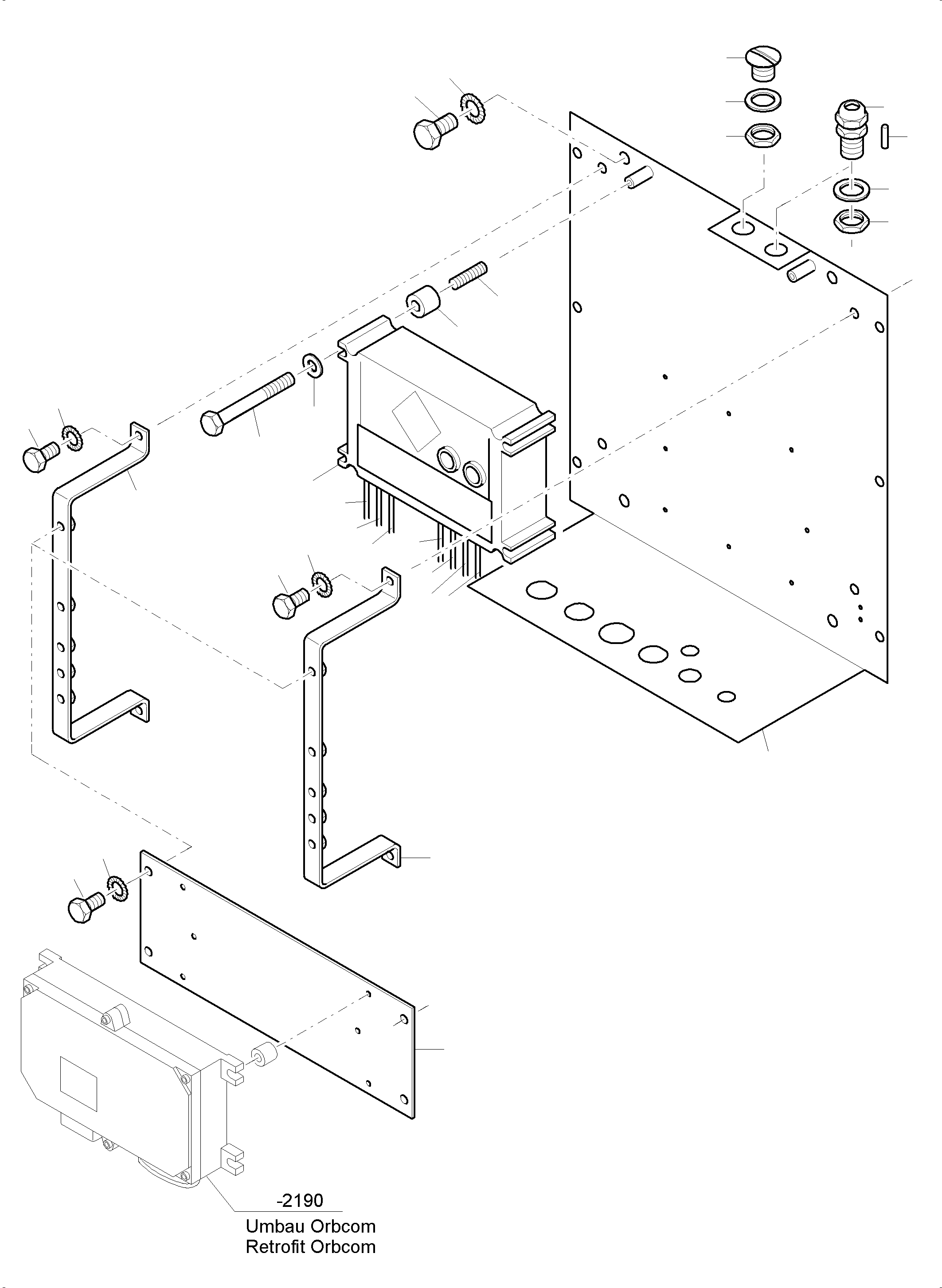 Komatsu parts book diagram for PC3000-6 S/N 06267: TERMINALBOX VHMS