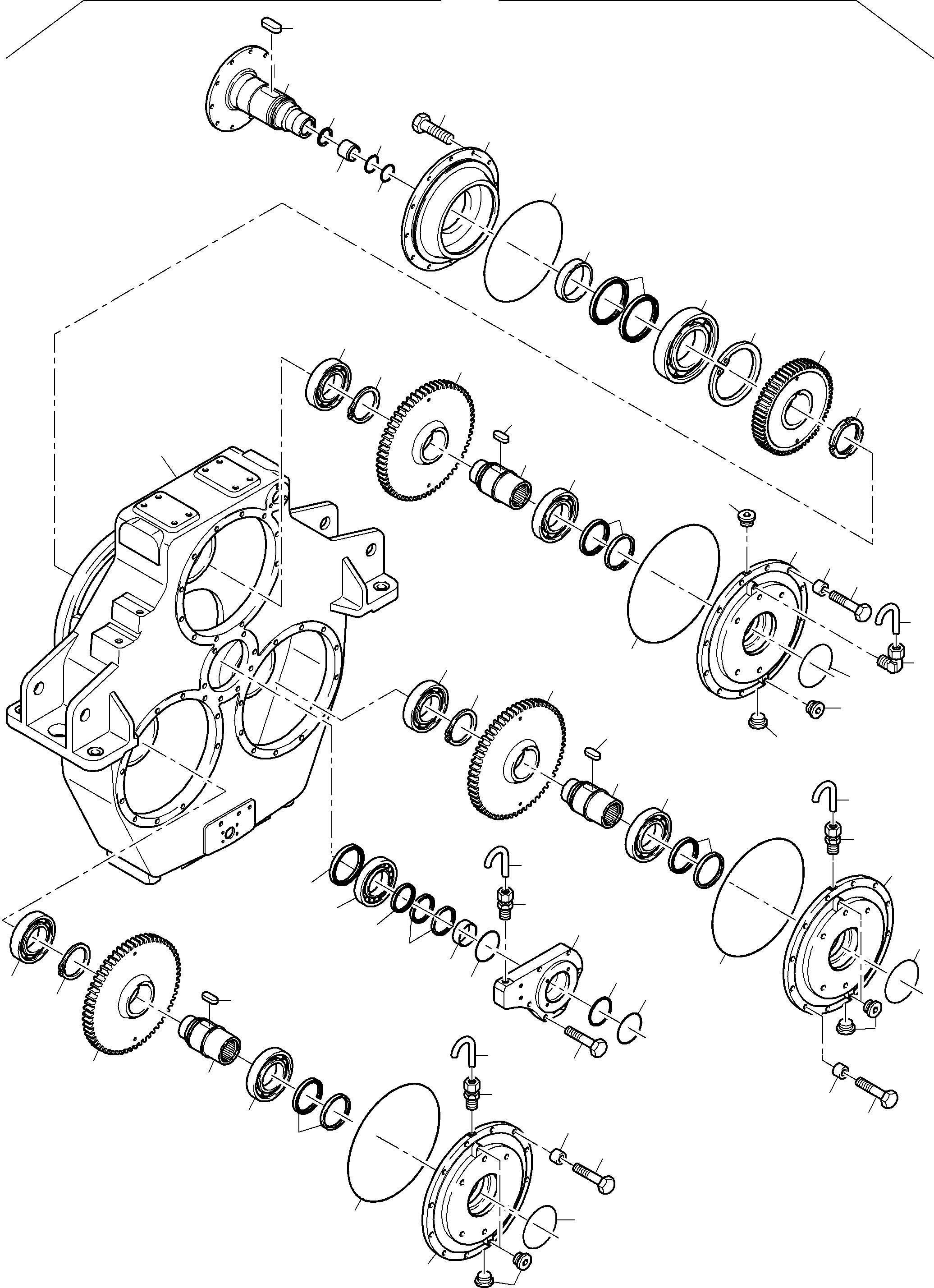 Komatsu parts book diagram for PC3000-6 S/N 06271: PUMP DISTRIBUTOR GEAR