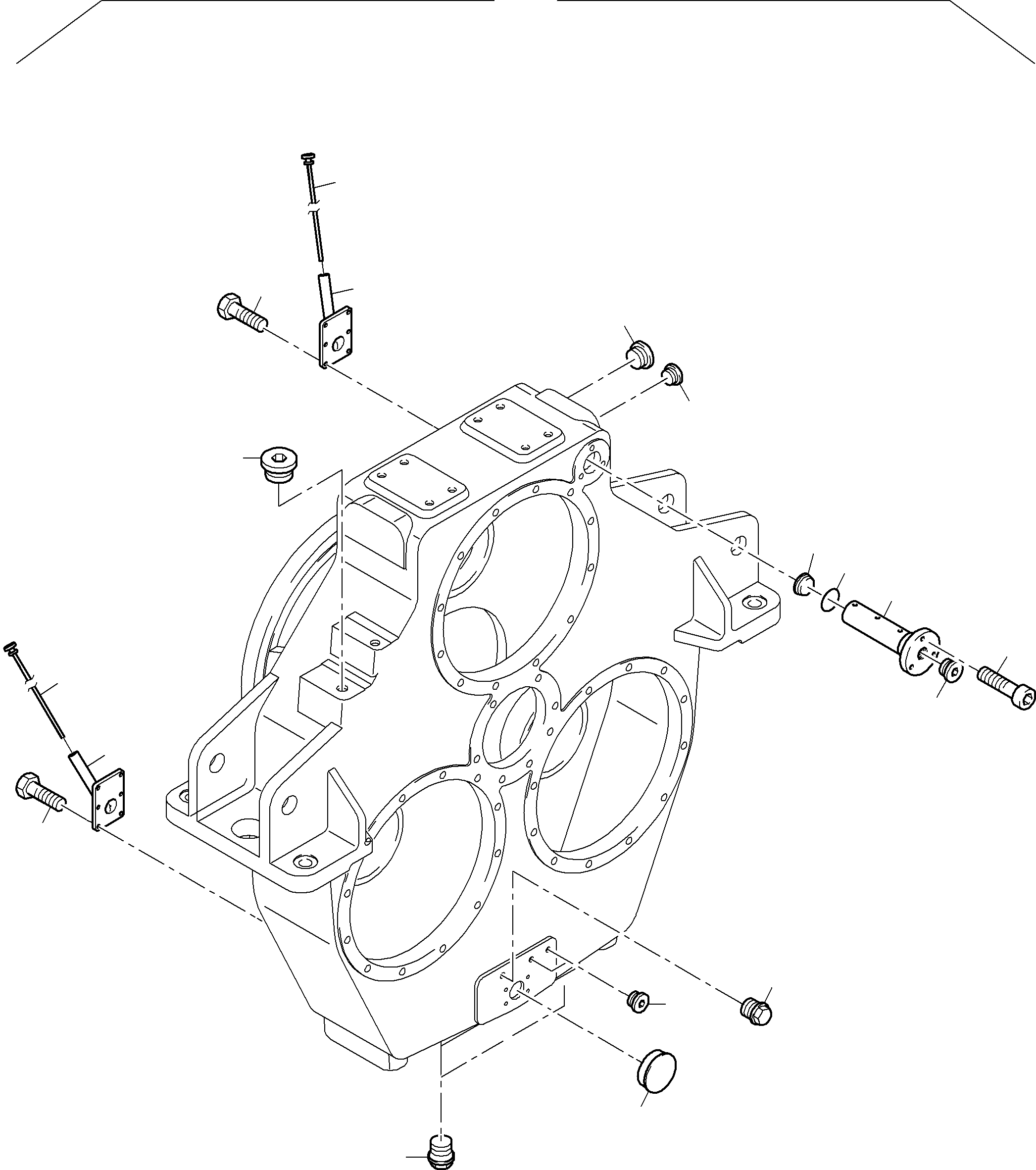 Komatsu parts book diagram for PC3000-6 S/N 06271: PUMP DISTRIBUTOR GEAR