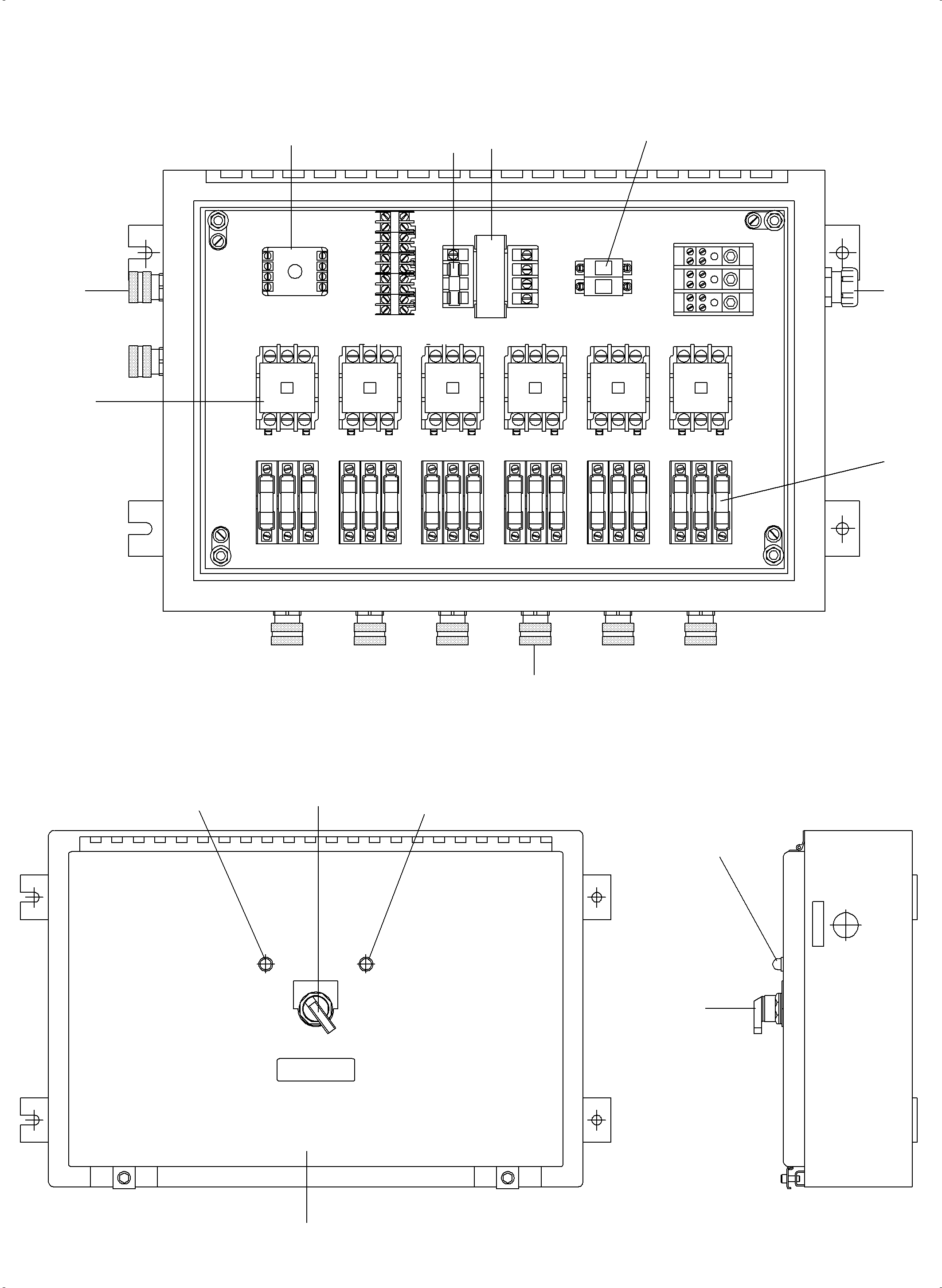 Komatsu parts book diagram for PC3000-6 S/N 06271: SWITCH BOX