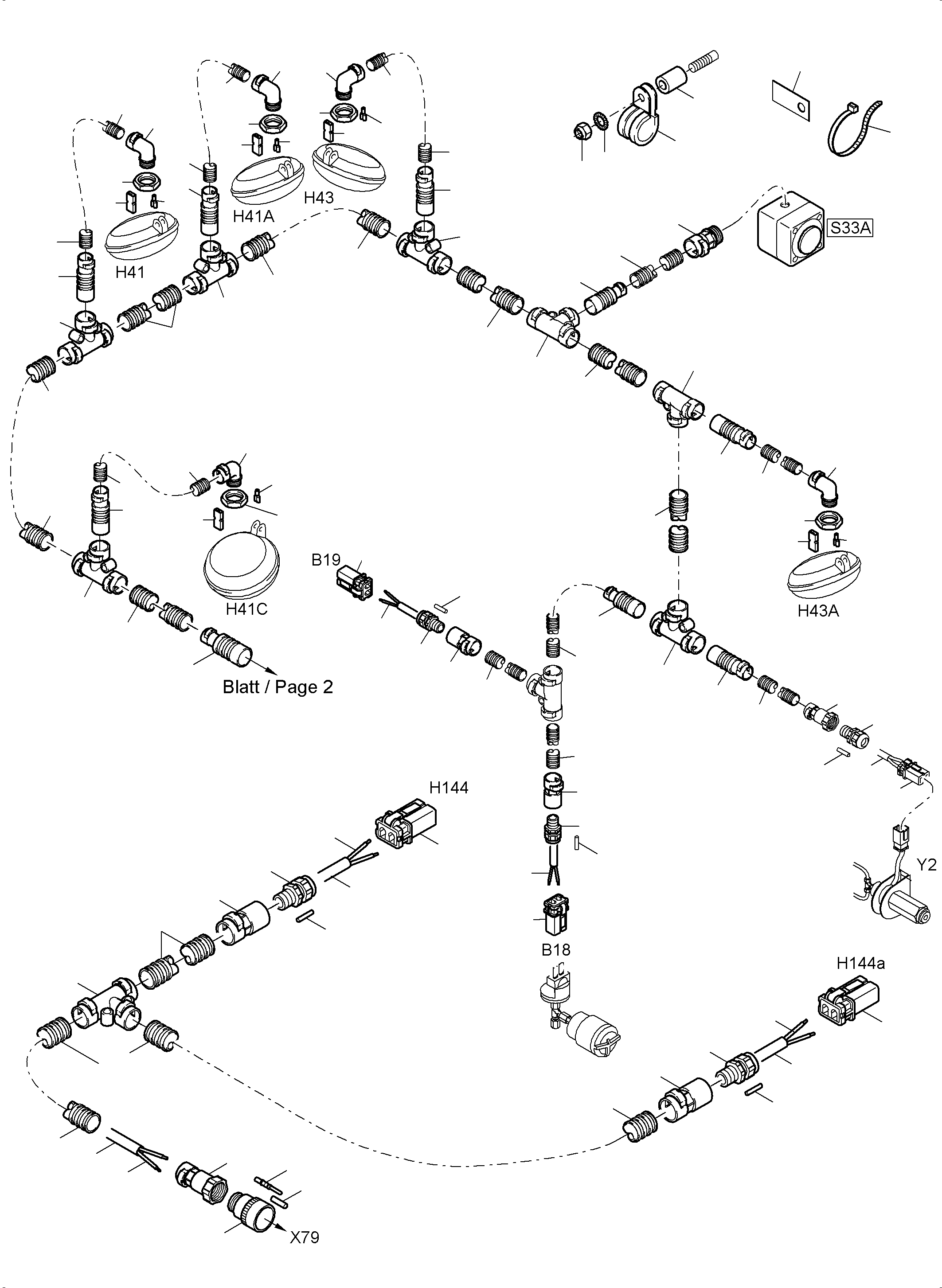 Komatsu parts book diagram for PC3000-6 S/N 06271: LIGHTING EQUIPMENT