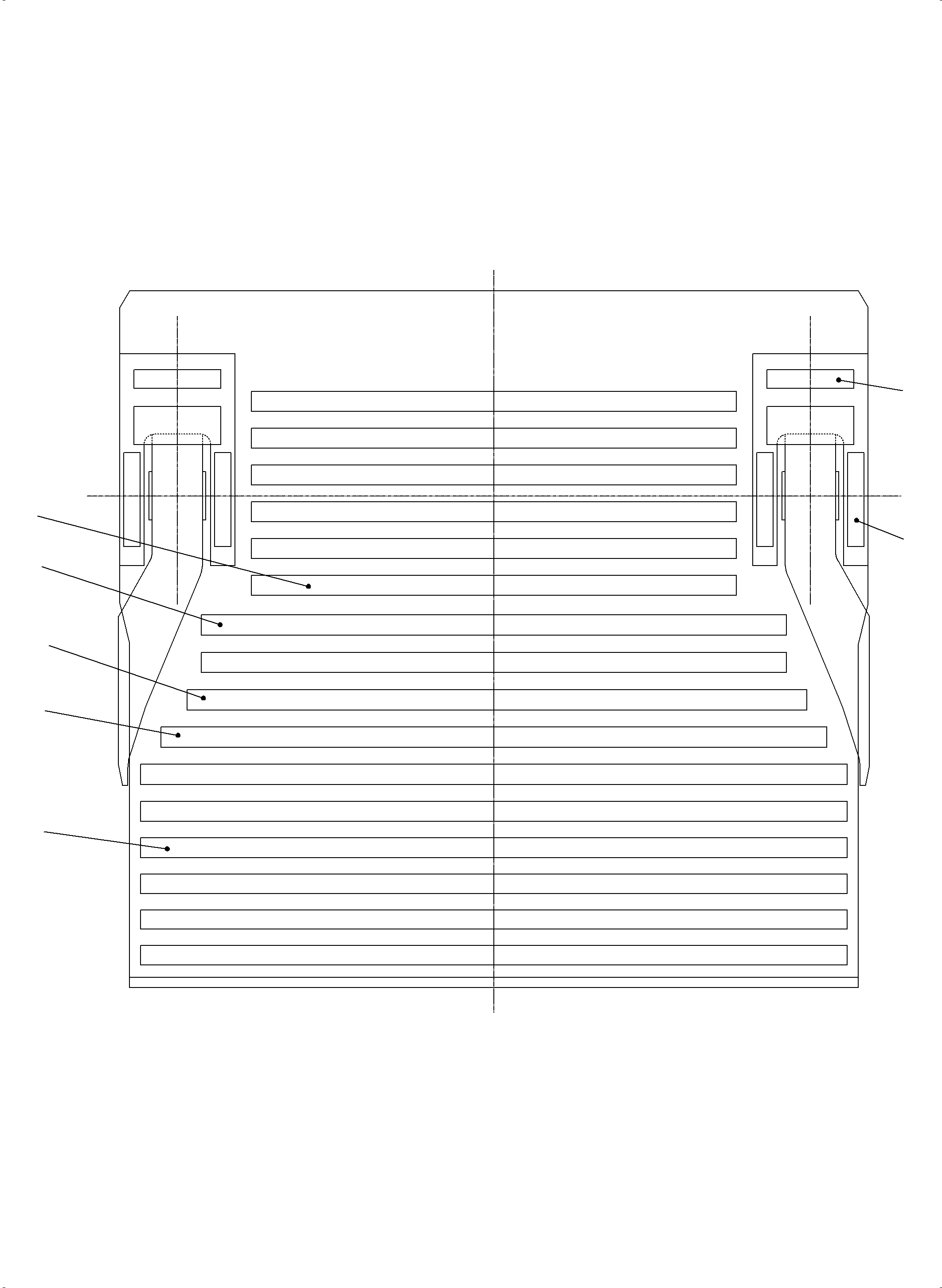 Komatsu parts book diagram for PC3000-6 S/N 06271: WEAR PACKAGE BACK PANEL AND BULLCLAM 15/16 CBM WP4
