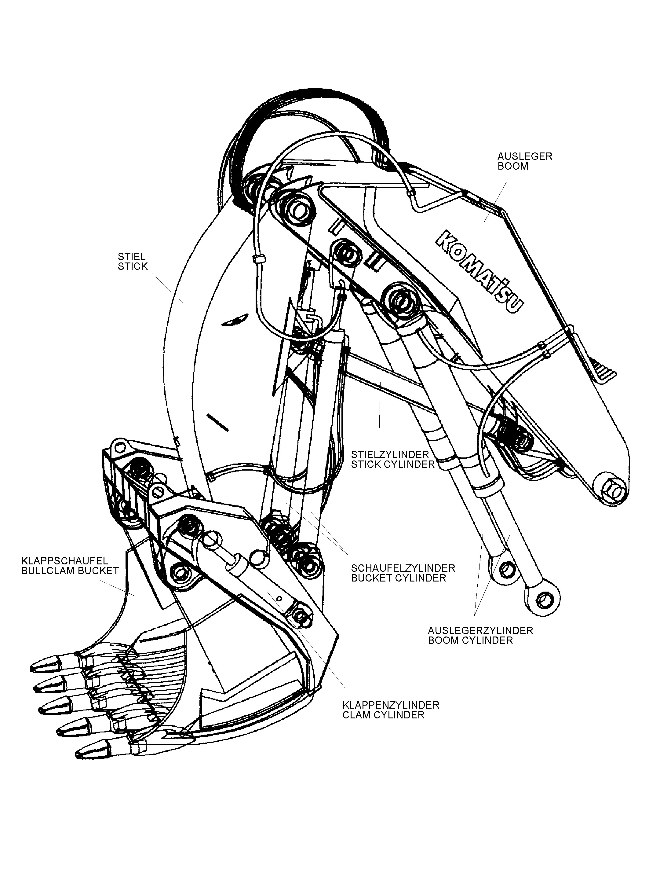 Komatsu parts book diagram for PC3000-6 S/N 06278: 