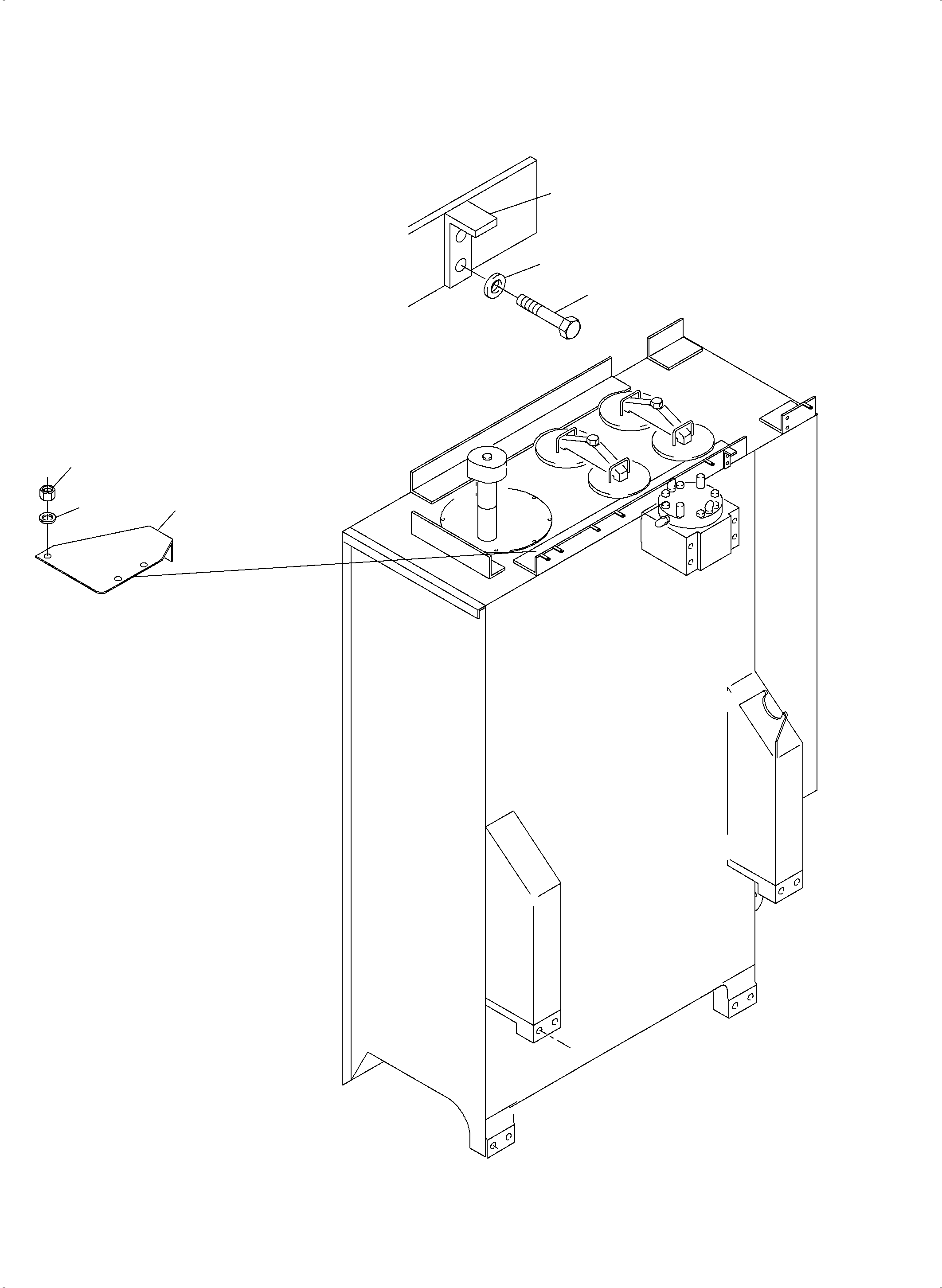 Komatsu parts book diagram for PC3000-6 S/N 06278: MAIN OIL TANK