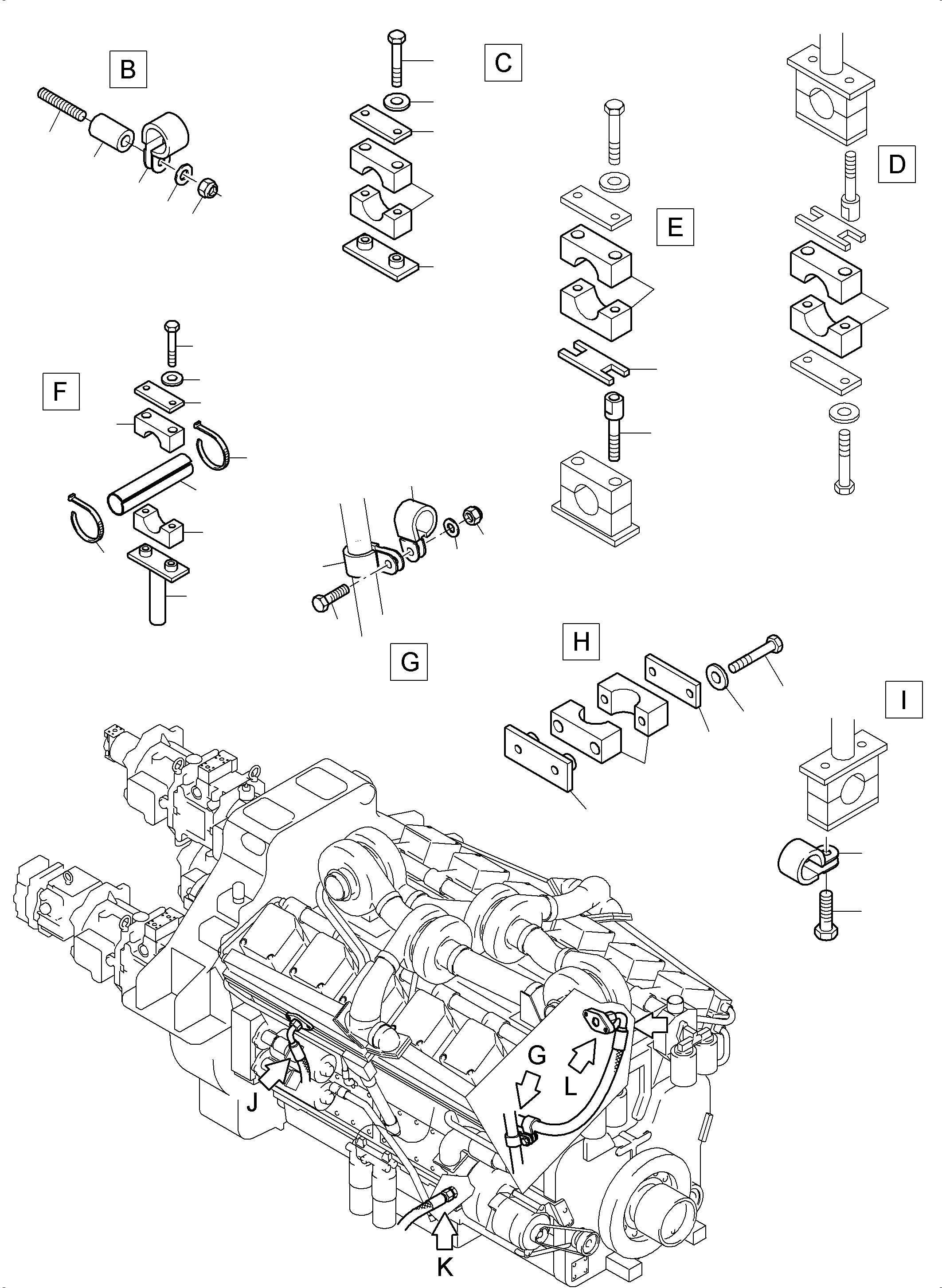 Komatsu parts book diagram for PC3000-6 S/N 06278: TEMPERATURE CONDITIONING-HYDRAULIC OIL