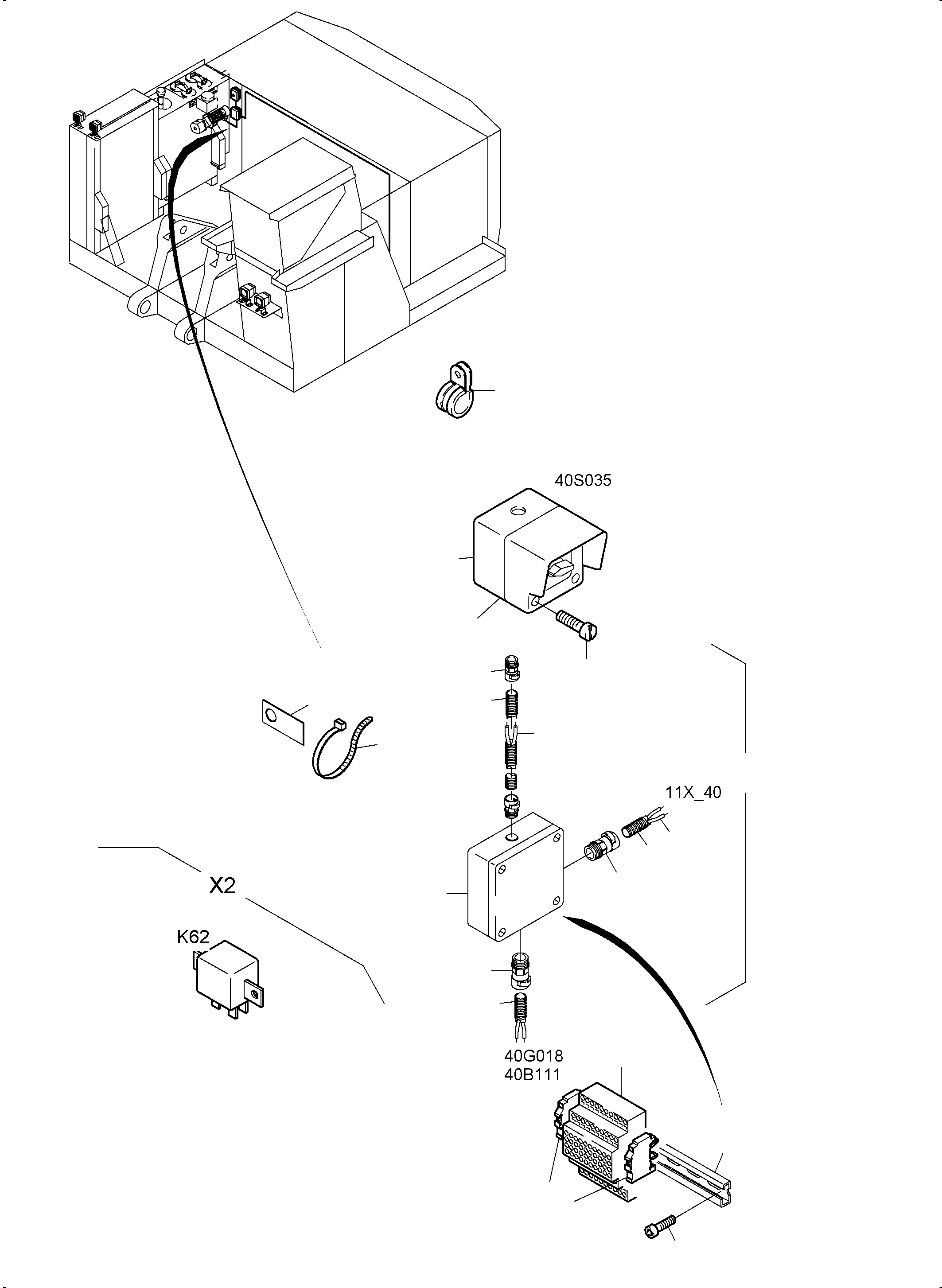 Komatsu parts book diagram for PC3000-6 S/N 06279: ELECTRIC PARTS - TRANSFUSING PUMP
