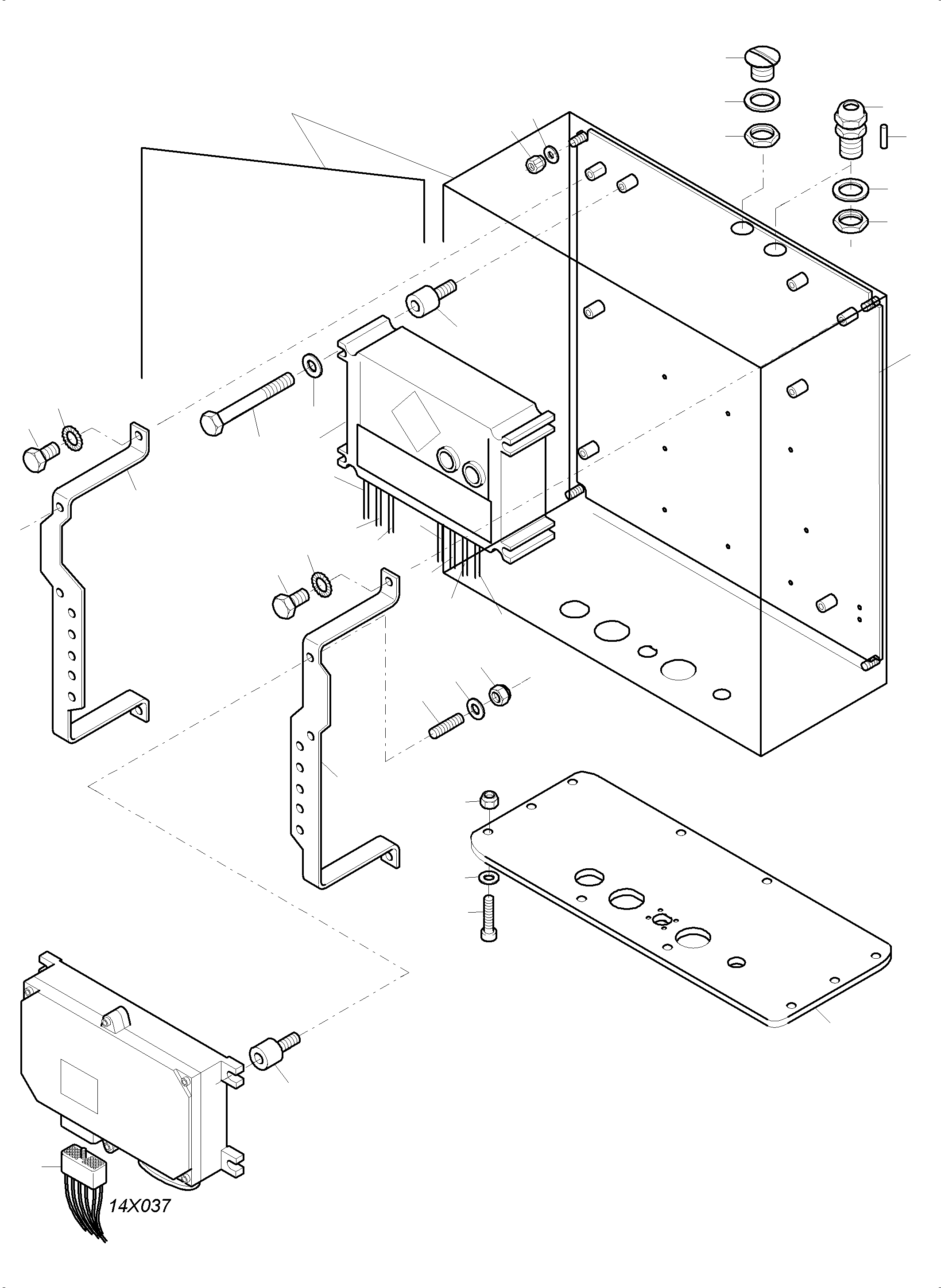 Komatsu parts book diagram for PC3000-6 S/N 06279: TERMINALBOX KOMTRAX