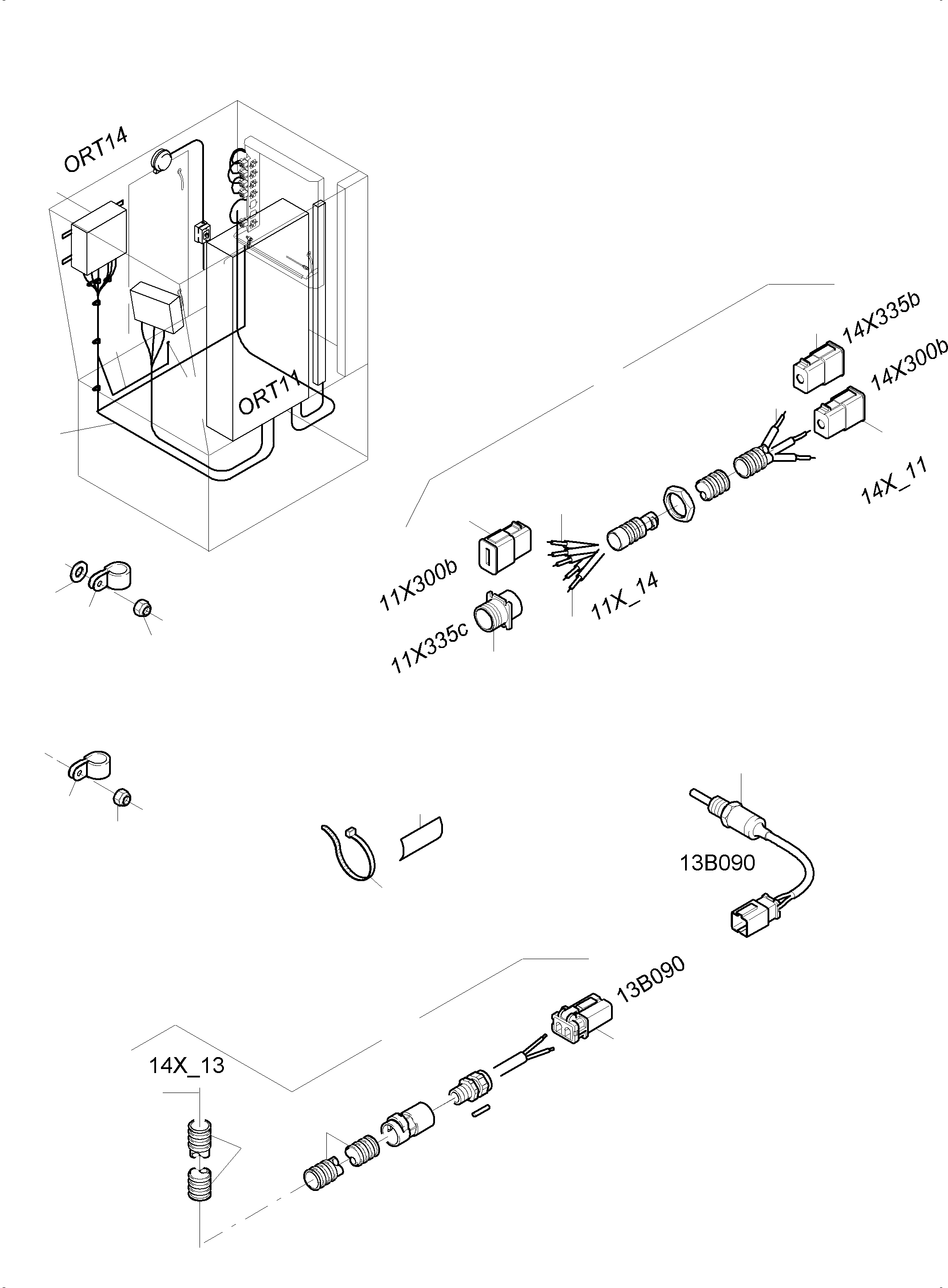 Komatsu parts book diagram for PC3000-6 S/N 06279: ELECTRIC - CAB SUPPORT KOMTRAX