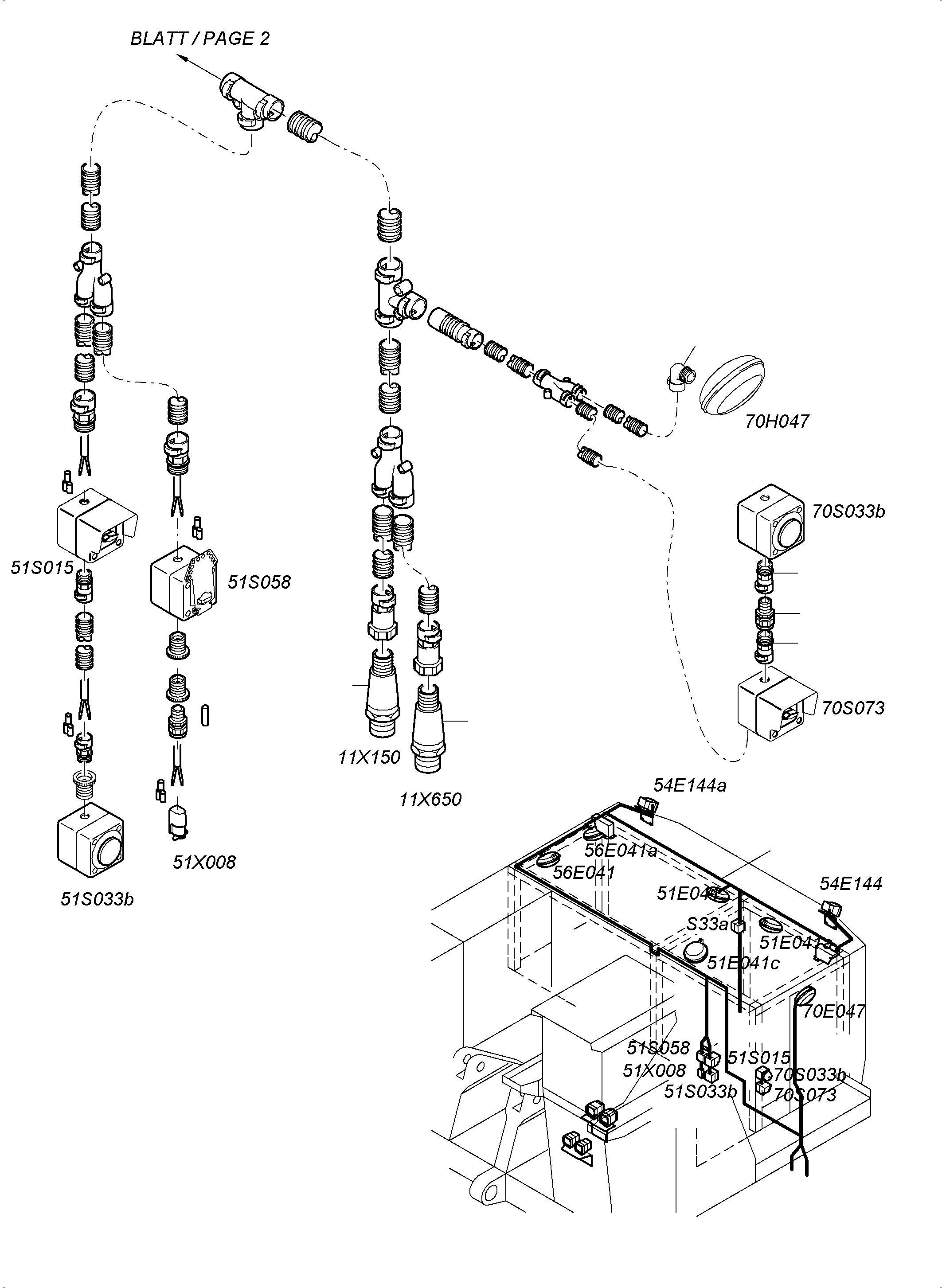 Komatsu parts book diagram for PC3000-6 S/N 06279: LIGHTING EQUIPMENT