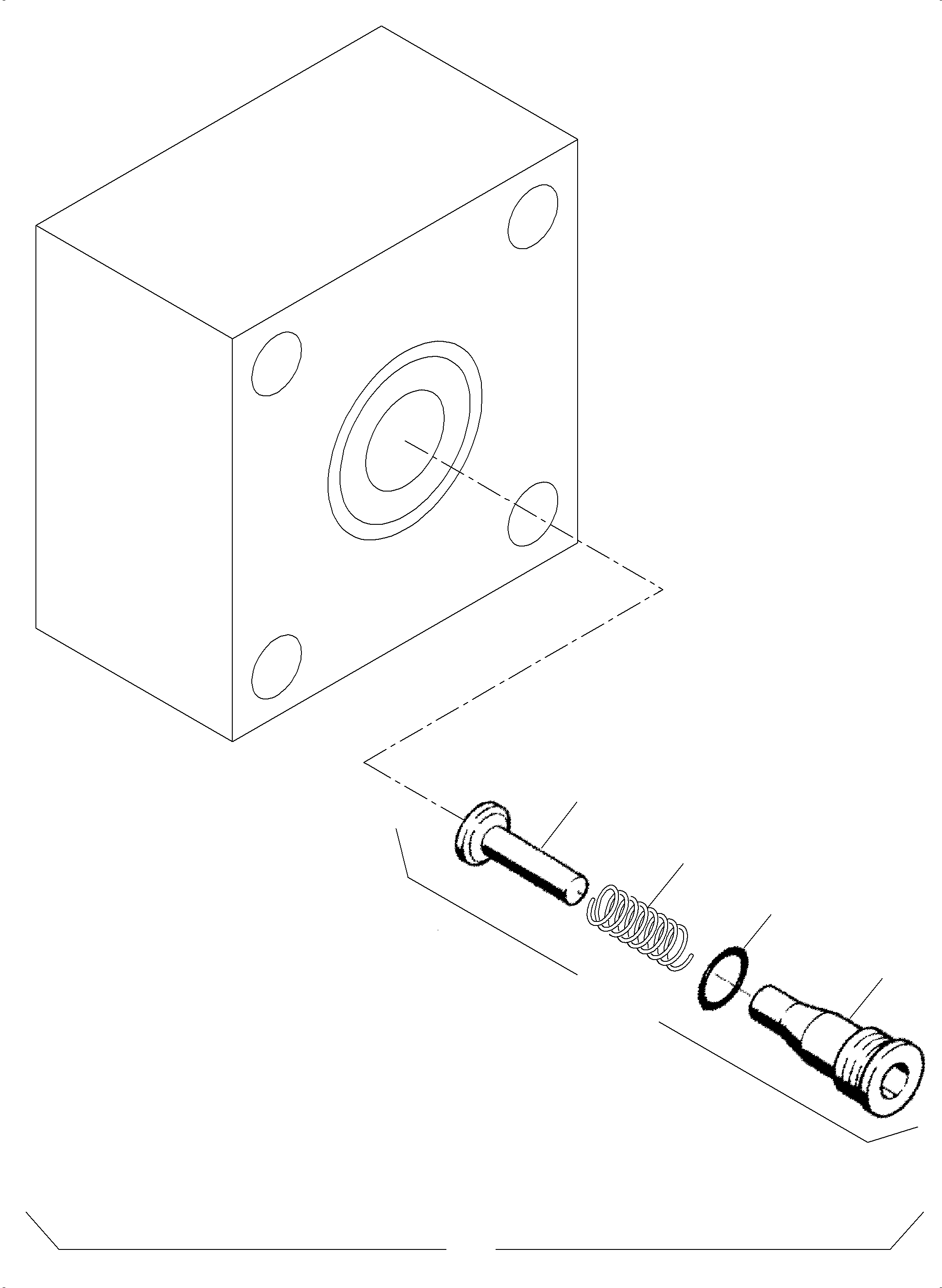 Komatsu parts book diagram for PC3000-6 S/N 06280: ANTICAVITATION VALVE