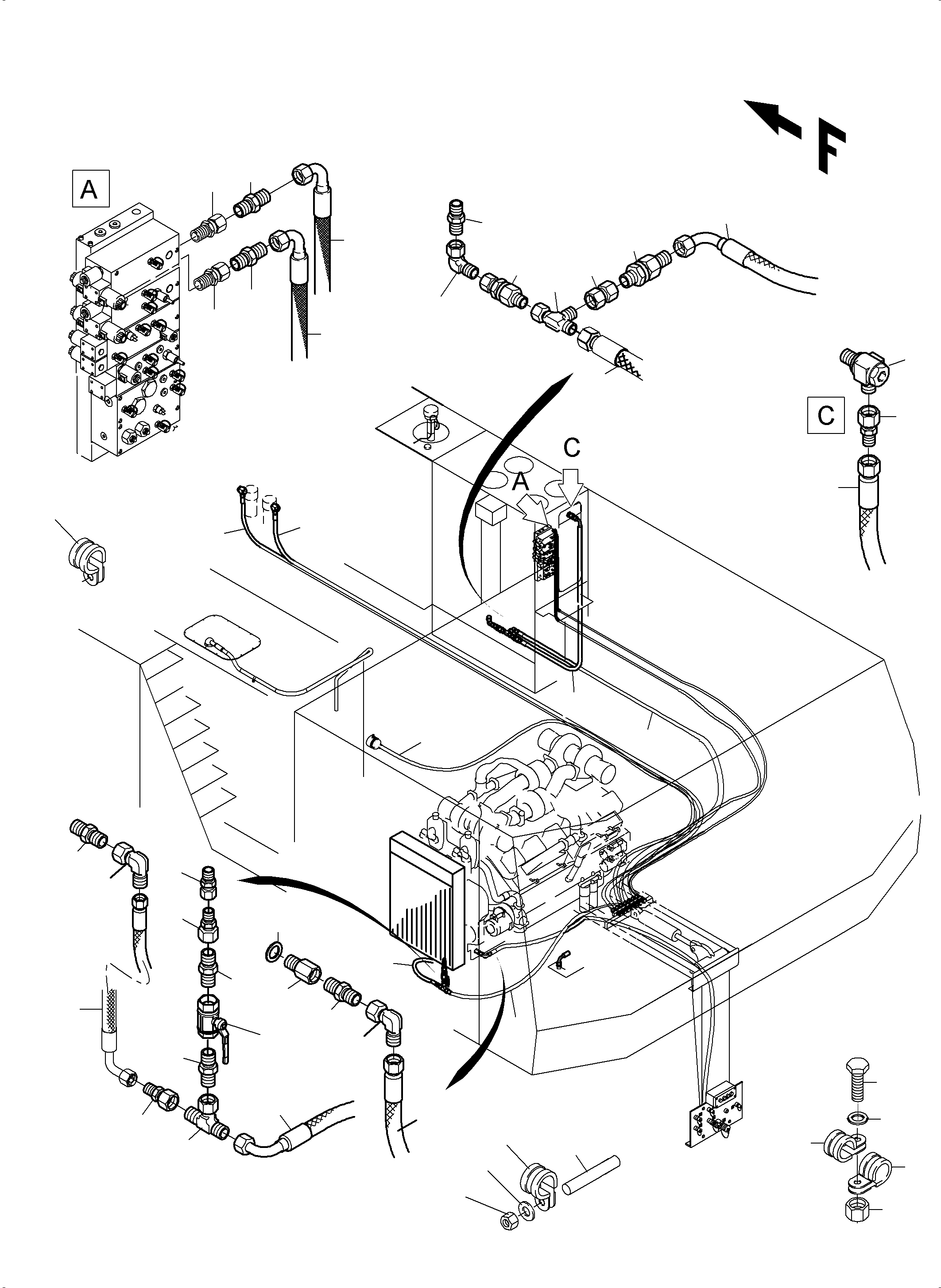 Komatsu parts book diagram for PC3000-6 S/N 06280: REFUELING EQUIPMENT