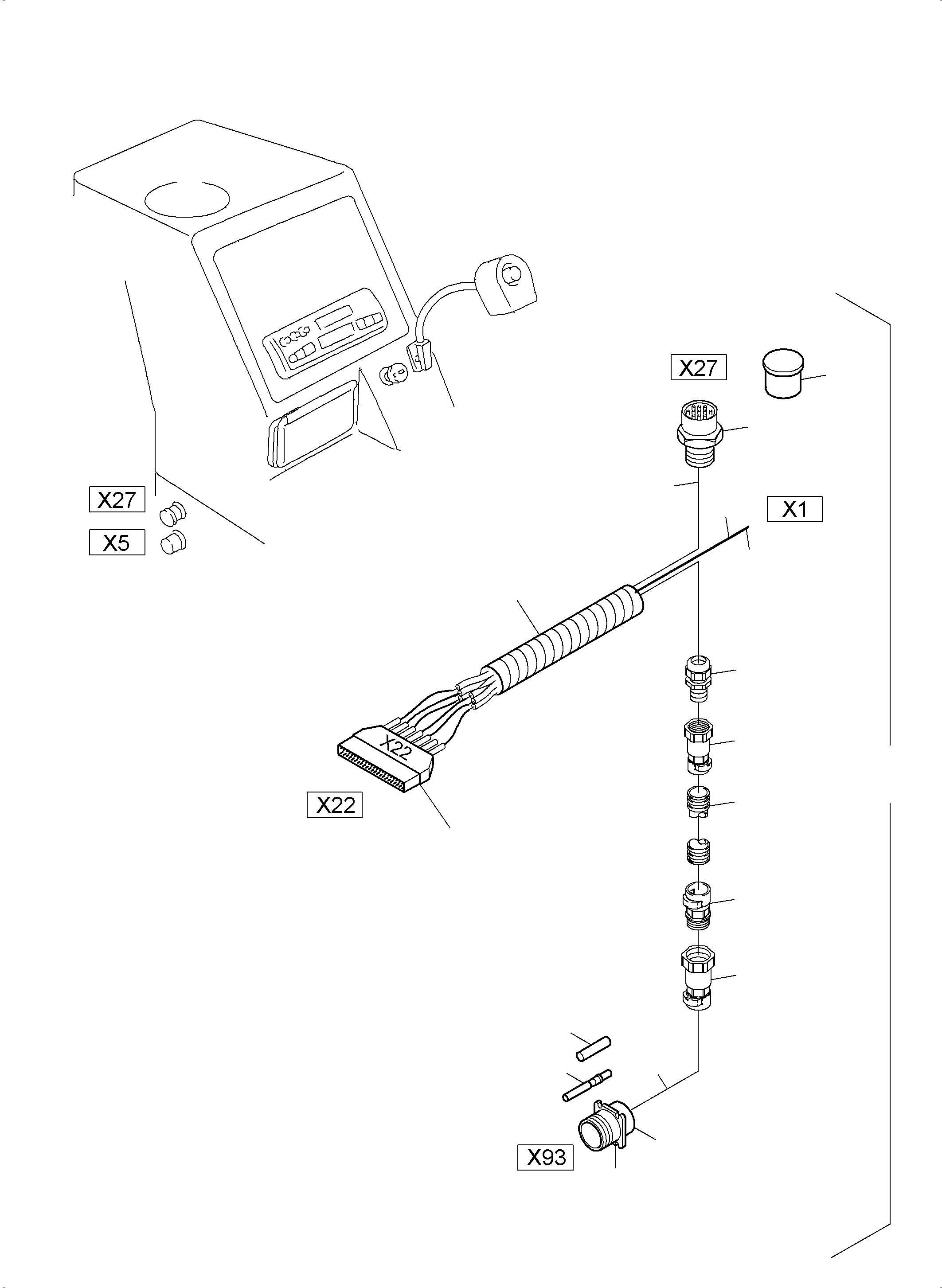 Komatsu parts book diagram for PC3000-6 S/N 06280: OPERATION PANEL  NT/TT