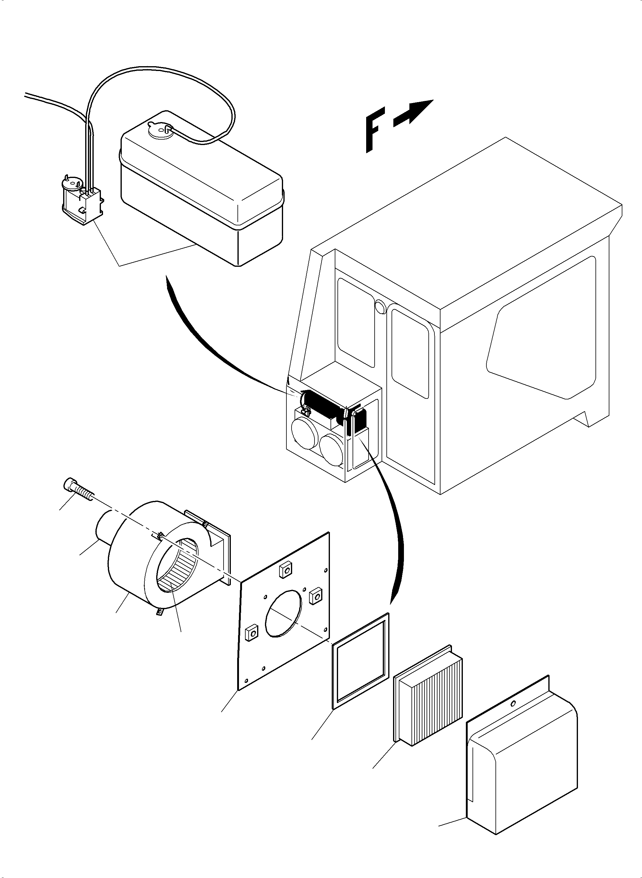 Komatsu parts book diagram for PC3000-6 S/N 06280: OPERATOR'S CAB