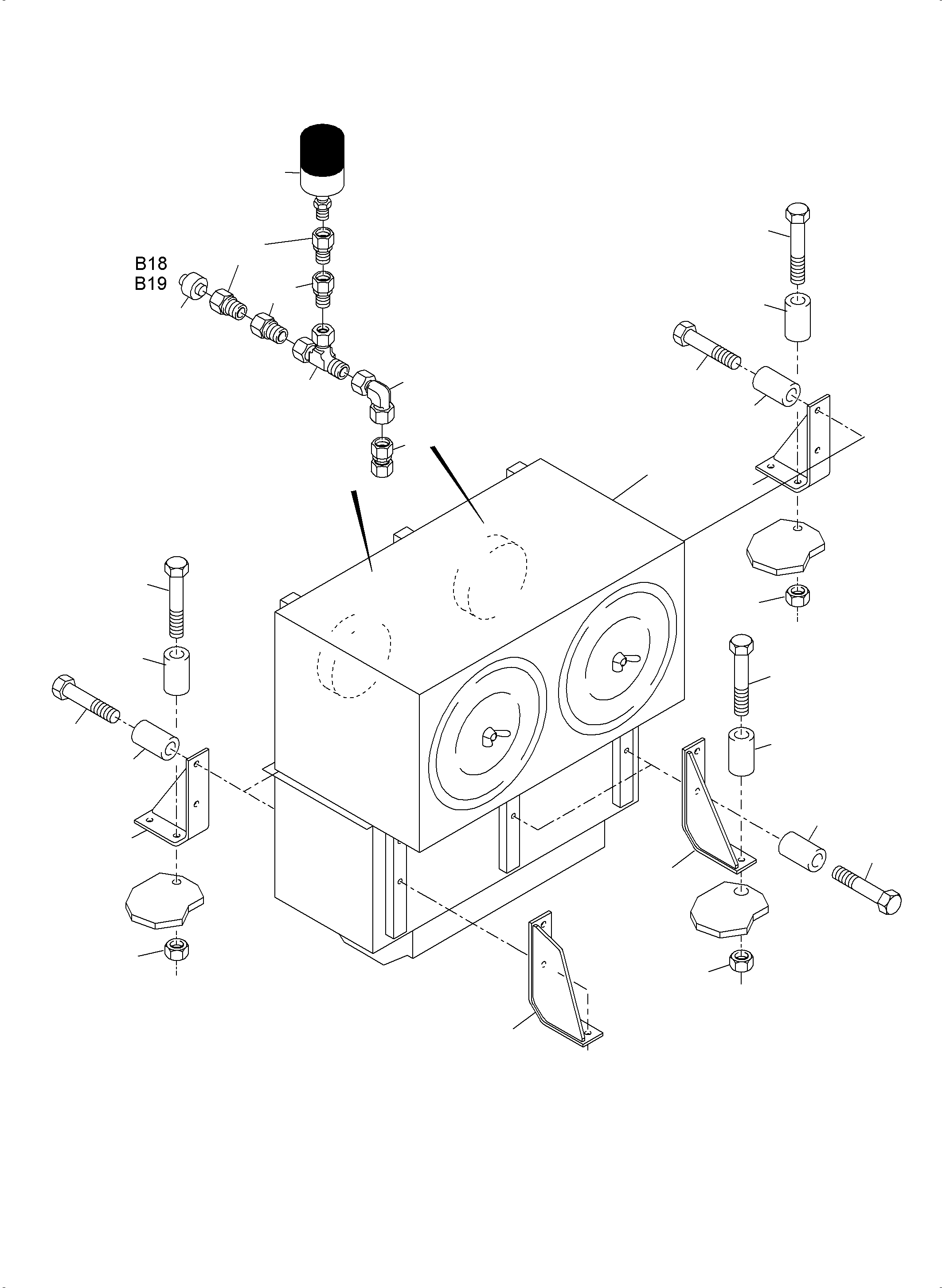 Excavators Mining Komatsu / PC 3000-6 06 302 31.07.2014(G06302) / Air cleaner arrangement(485-1251a : 485-1251a)