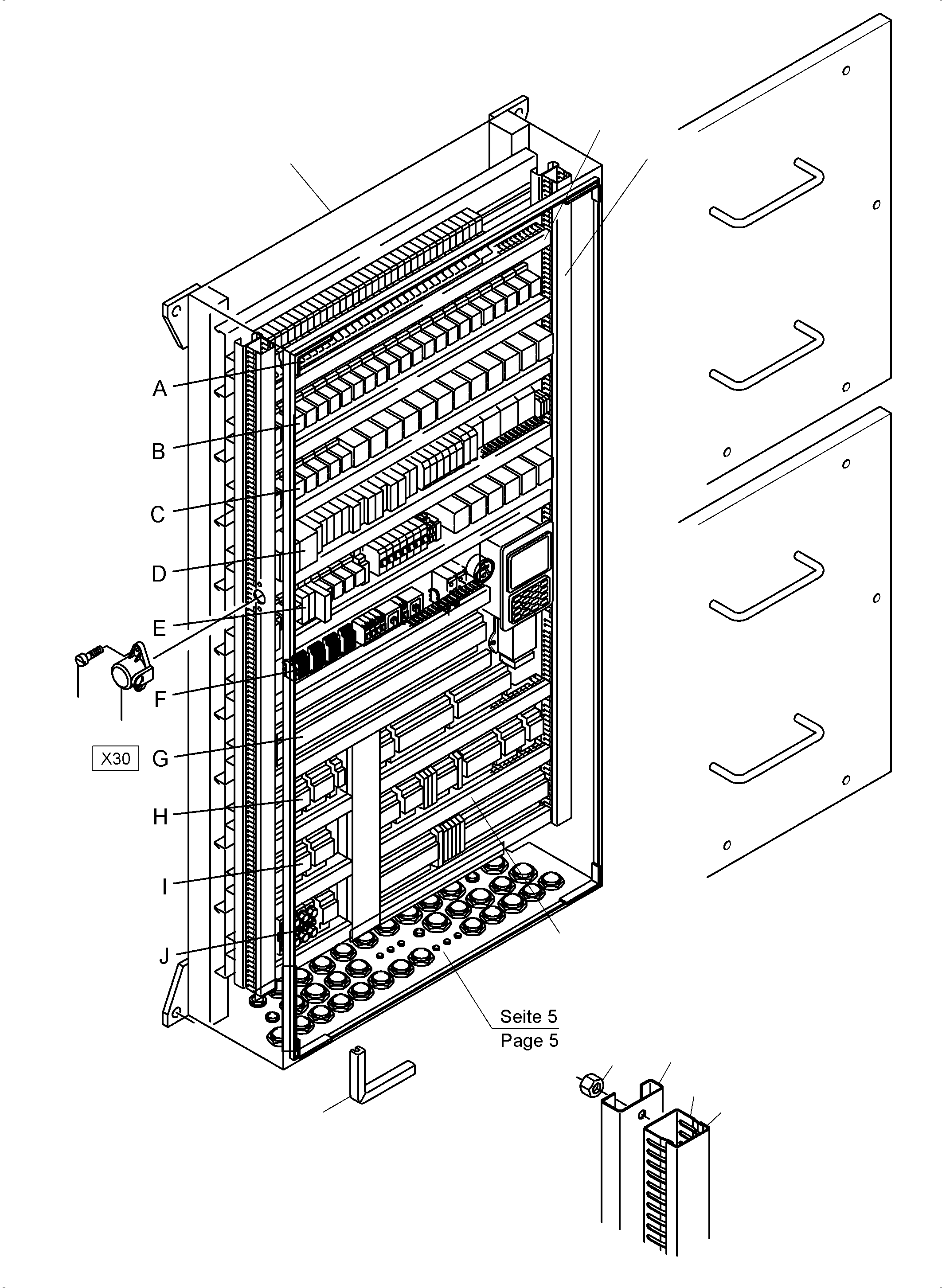 Excavators Mining Komatsu / PC 3000-6 06 302 31.07.2014(G06302) / Main Switch Box X2(485-2167m : 485-2167m)